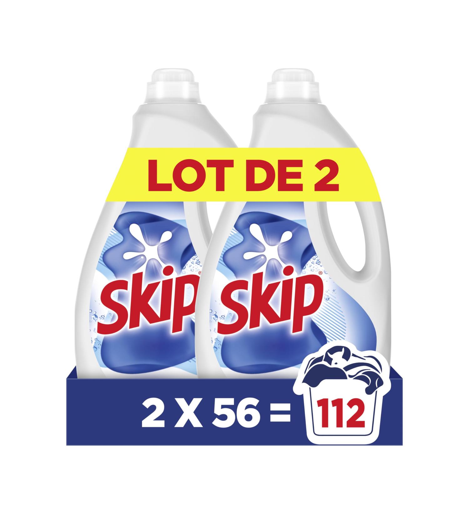 Skip Active Clean Liquid Laundry Detergent 2x56 Washes - Buy Online on GoSupps.com