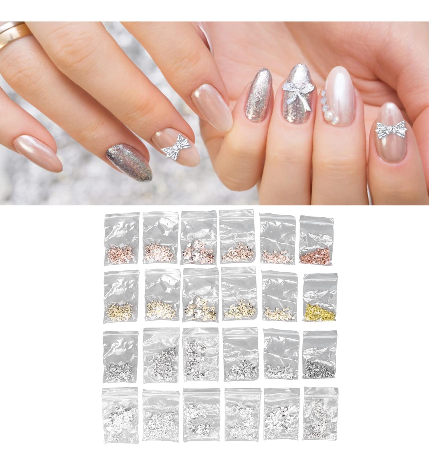 3D Cute Nail Charms Nail Glitter Charm Rhinestones Ornaments Nail Art Decorations Glitter Accessories for DIY Craft Nail Art Design Manicure Decor - Buy Online on GoSupps.com