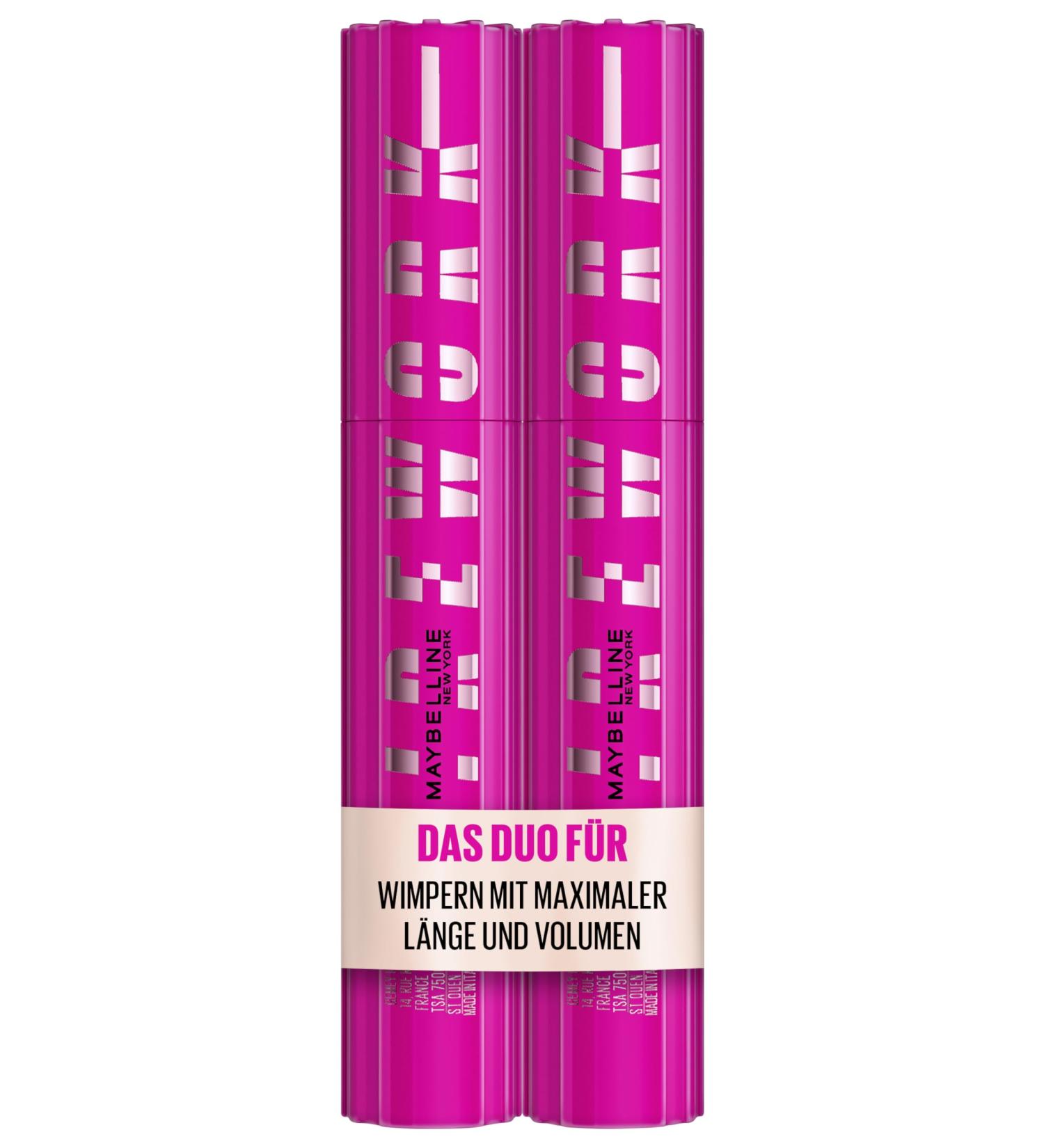 Maybelline New York Lash Sensational Firework Mascara Black for maximum long and voluminous lashes 2 x 10 ml - Buy Online on GoSupps.com