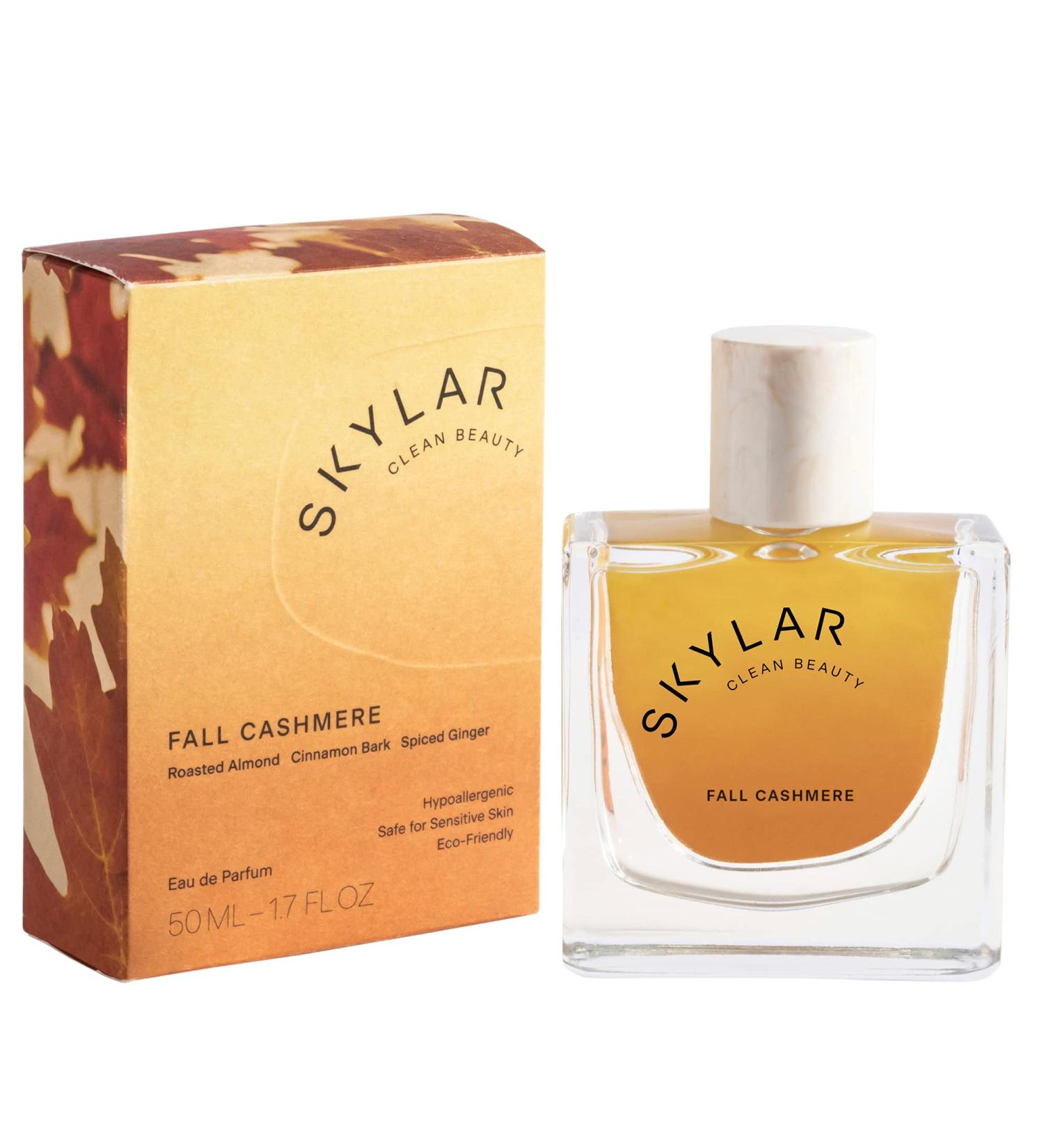 Skylar Fall Cashmere Eau de Parfum - Hypoallergenic & Clean Perfume for Women & Men Vegan & Safe for Sensitive Skin - Spicy Gourmand Perfume with Notes of Cinnamon Almond & Ginger - 50mL /1.7 Fl oz - Buy Online on GoSupps.com