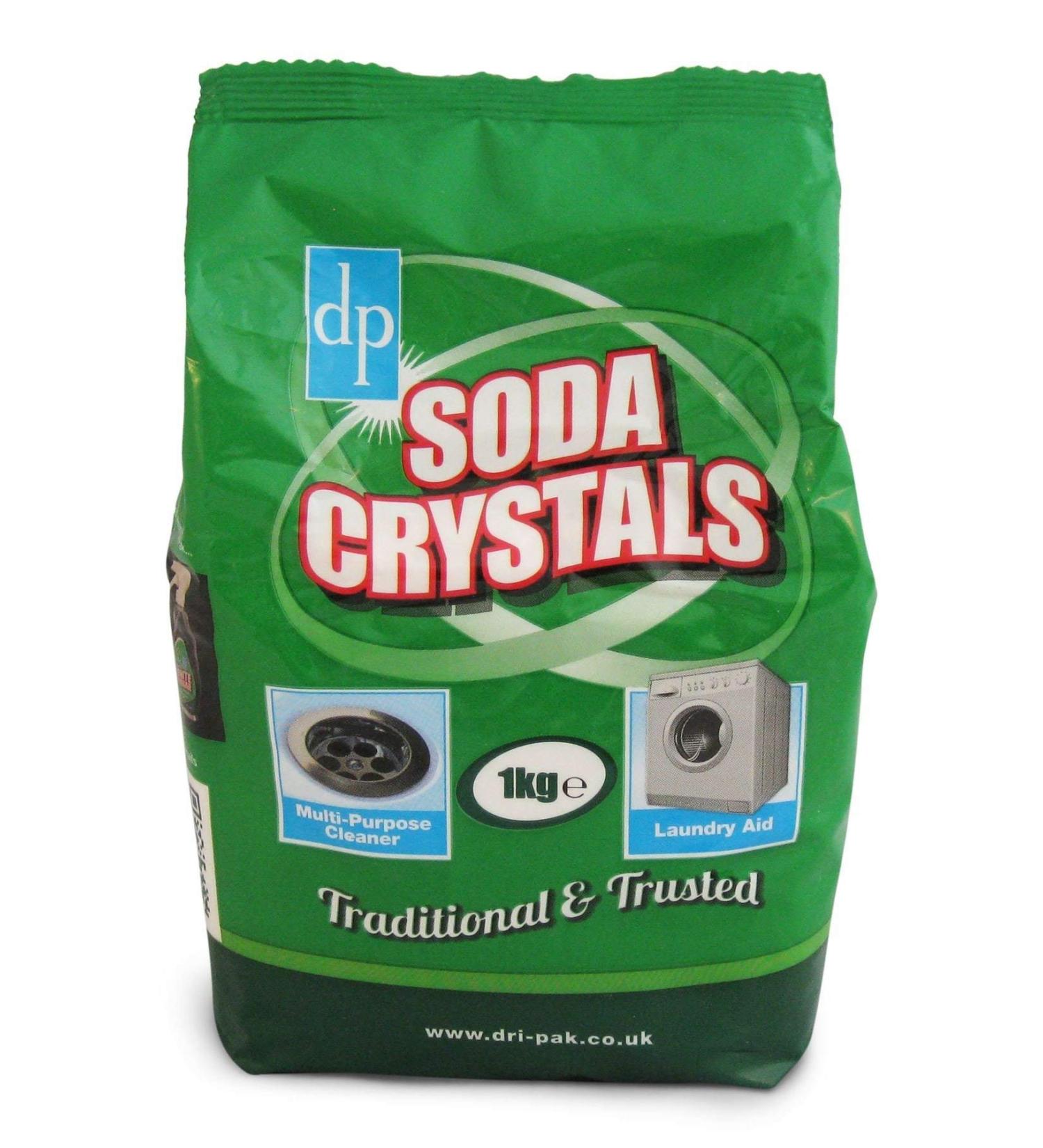 DriPak Soda Crystals 1kg x 4 Bags The Original Stain Remover Powder -Bag Damaged