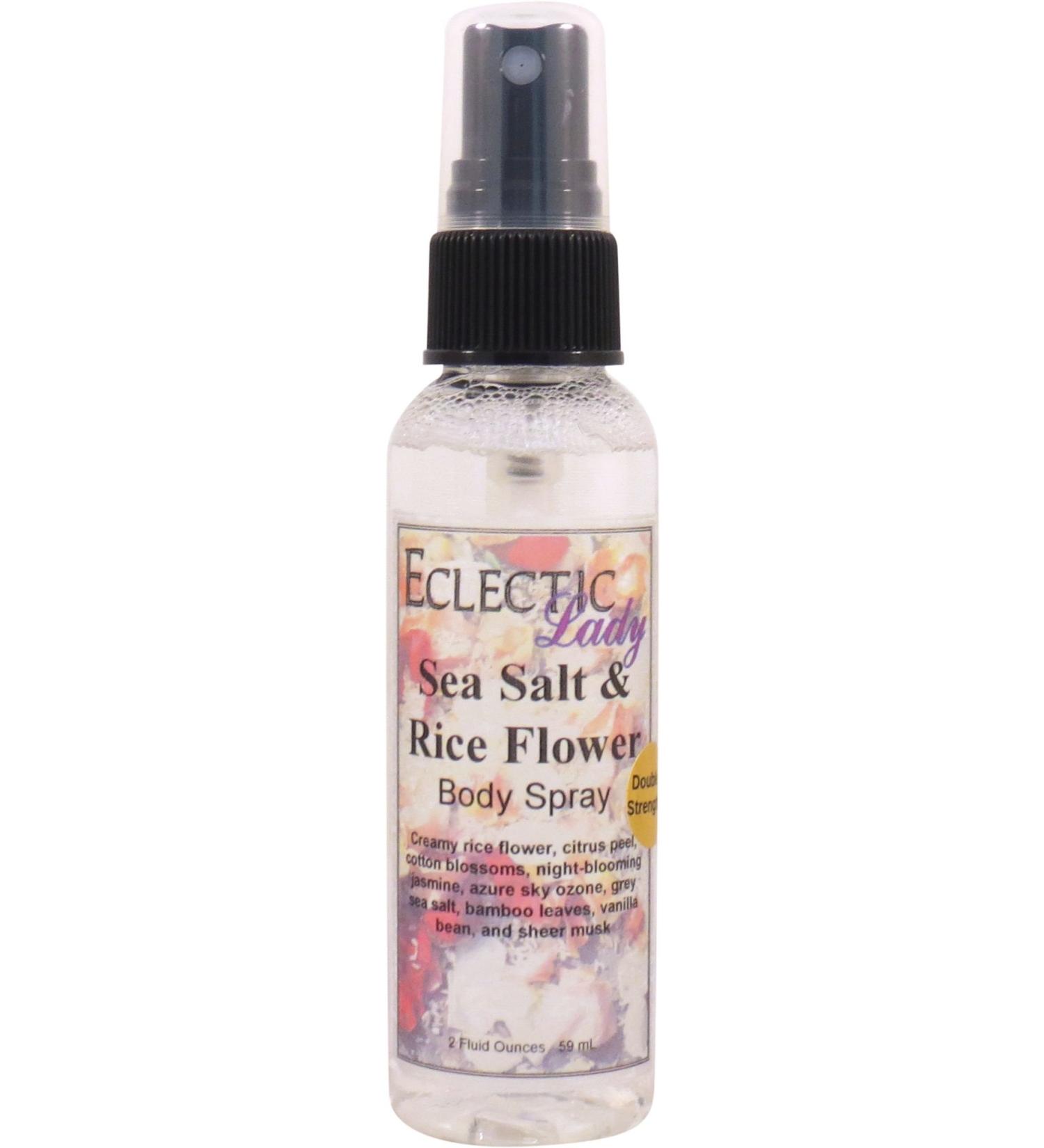 Sea Salt and Rice Flower Body Spray (Double Strength) 2 ounces Body Mist for Women with Clean Light & Gentle Fragrance Long Lasting Perfume with Comforting Scent for Men & Women Cologne with 2 Fluid Ounces (Double Strength) - Buy Online on GoSupps.com