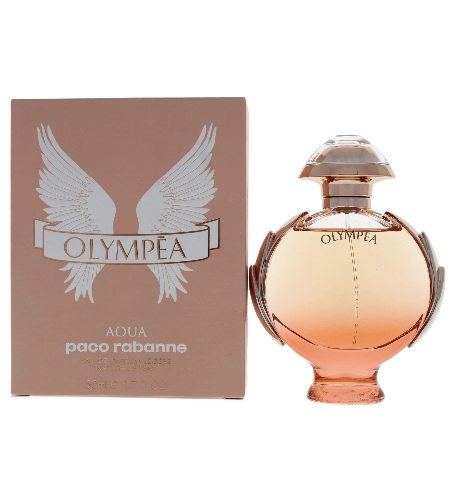 Paco Rabanne Olympea Aqua Fragrance For Women - Sweet Amber White Floral Scent - Notes Of Lemon Blossom Clementine Solar Notes Water Jasmine - Floral Aquatic Fragrance - Edp Legere Spray - 1.7 Oz 1.7 Fl Oz (Pack of 1) - Buy Online on GoSupps.com