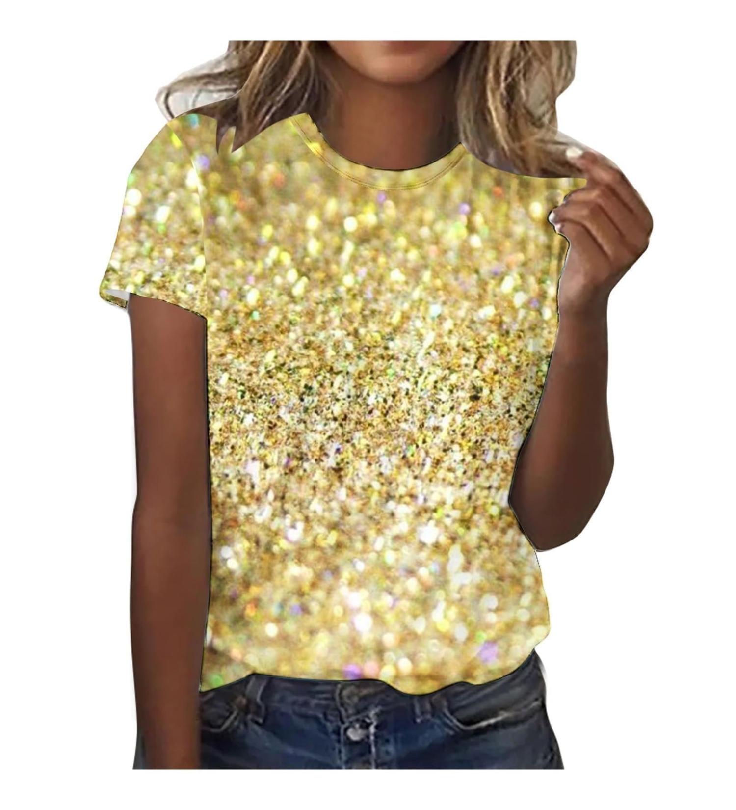 Buy Women's Oversized Genetic T-Shirt | Casual Short-Sleeved Blouse & Summer Tops - Sweet V-Neck Designs in White & Yellow XXL - Buy Online on GoSupps.com