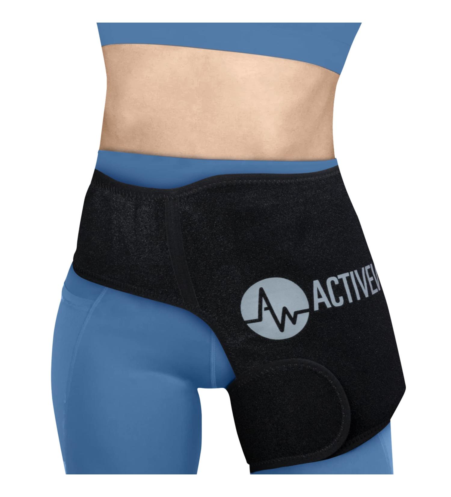 ActiveWrap Hip Ice Pack Wrap - 10x10 Inch Reusable Ice Pack for Hip Pain Relief & Recovery | Hot & Cold Therapy for Strains & Tightness - Buy Online on GoSupps.com