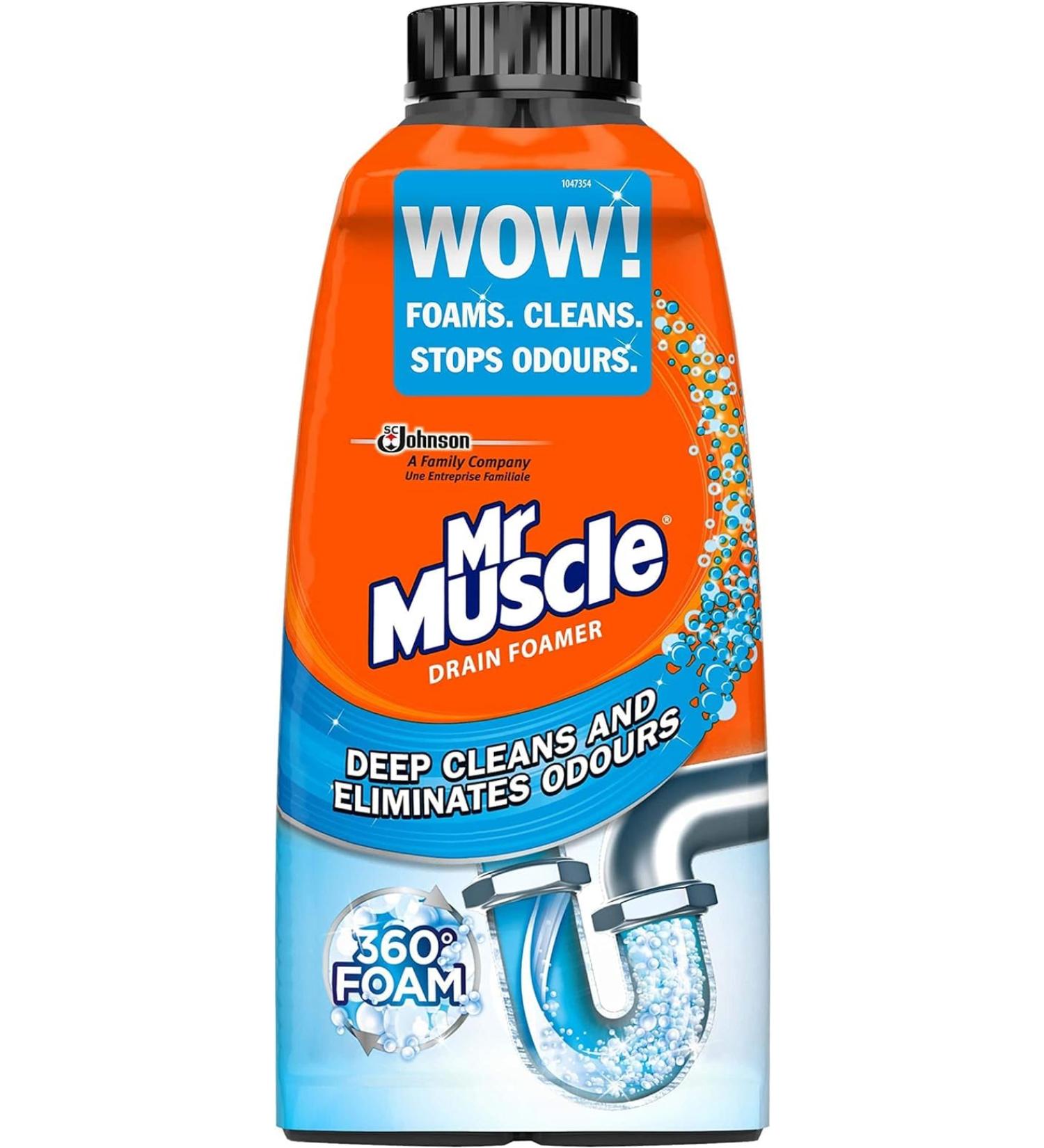 MR MUSCLE - ACTIVE DRAIN FOAMER 500ml KIT/BATH - PACK OF 6 - Buy Online on GoSupps.com