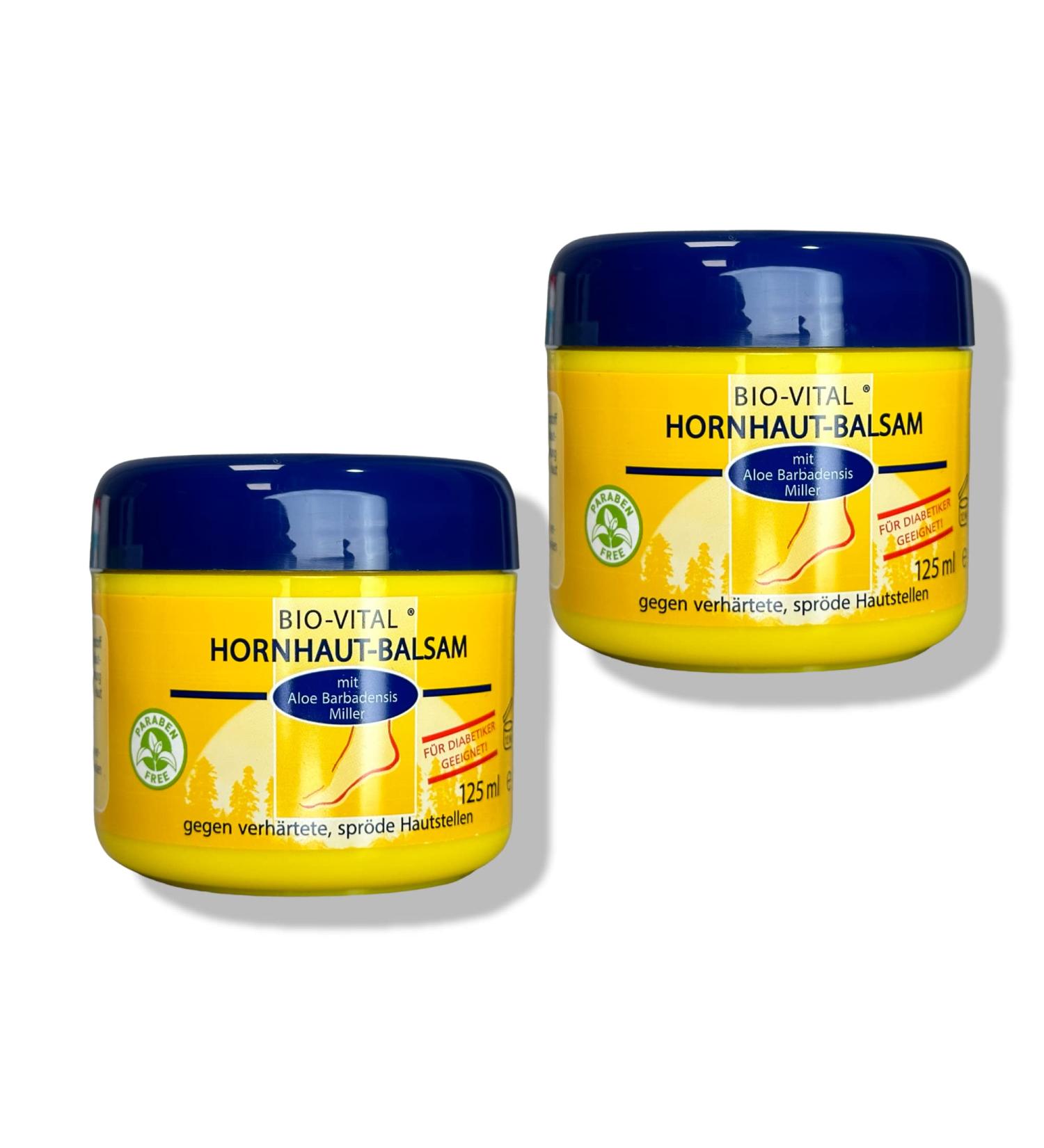 Lot de 2 baumes anti-callosit s originaux de 125 ml avec ur e et gel d'aloe vera anti-callosit s cr me de soin des pieds cr me anti-callosit s (baume anti-callosit s 2 x 125 ml)