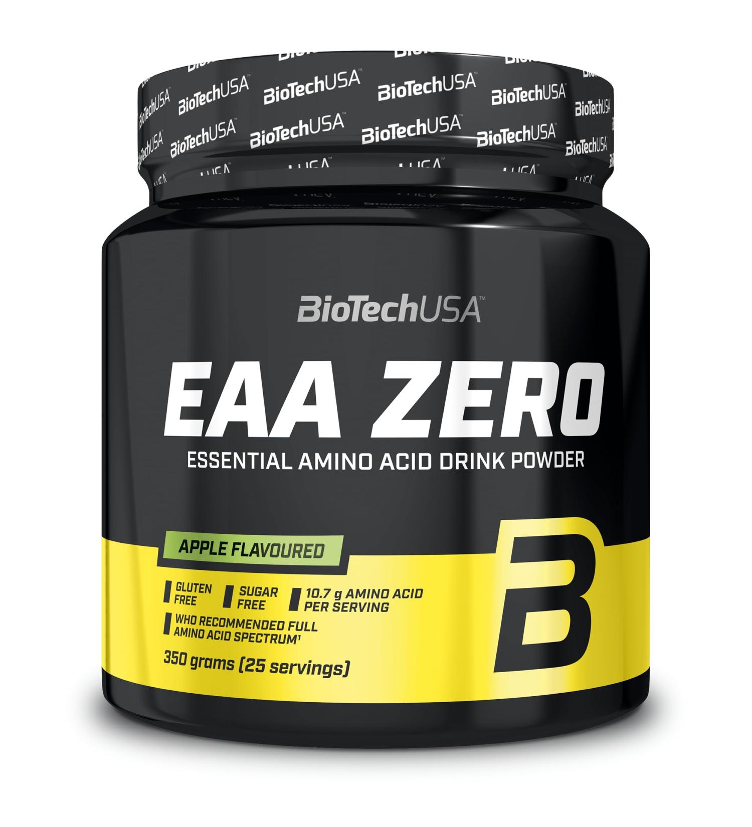 Biotechusa EAA Zero - 7160mg Essential Amino Acids Sugar-Free & Gluten-Free 350g Apple - International Shipping Available - Buy Online on GoSupps.com