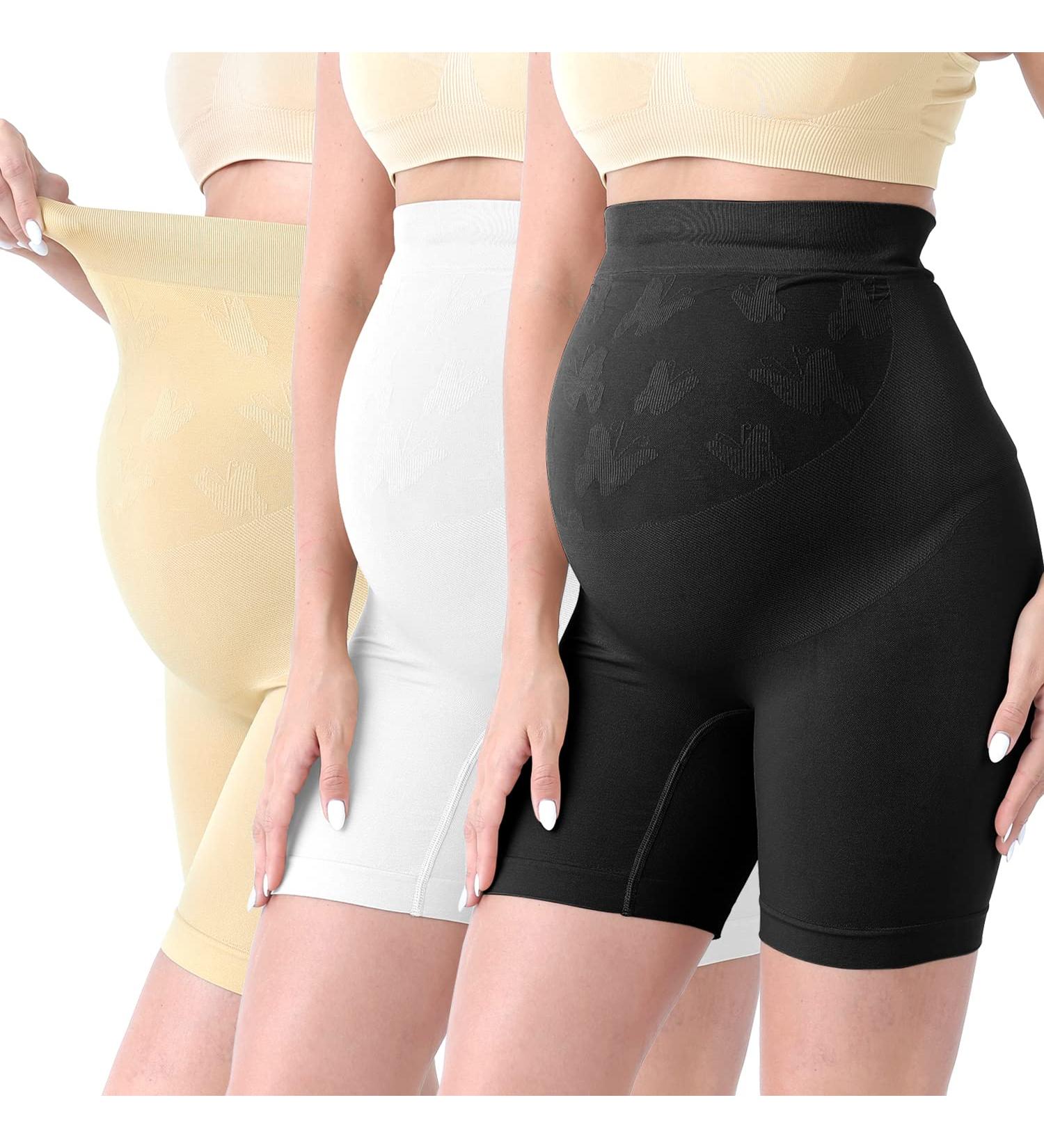 SUNNYBUY Maternity High Waist Seamless Hipster Panties XL - Black/Nude/White - Buy Online on GoSupps.com