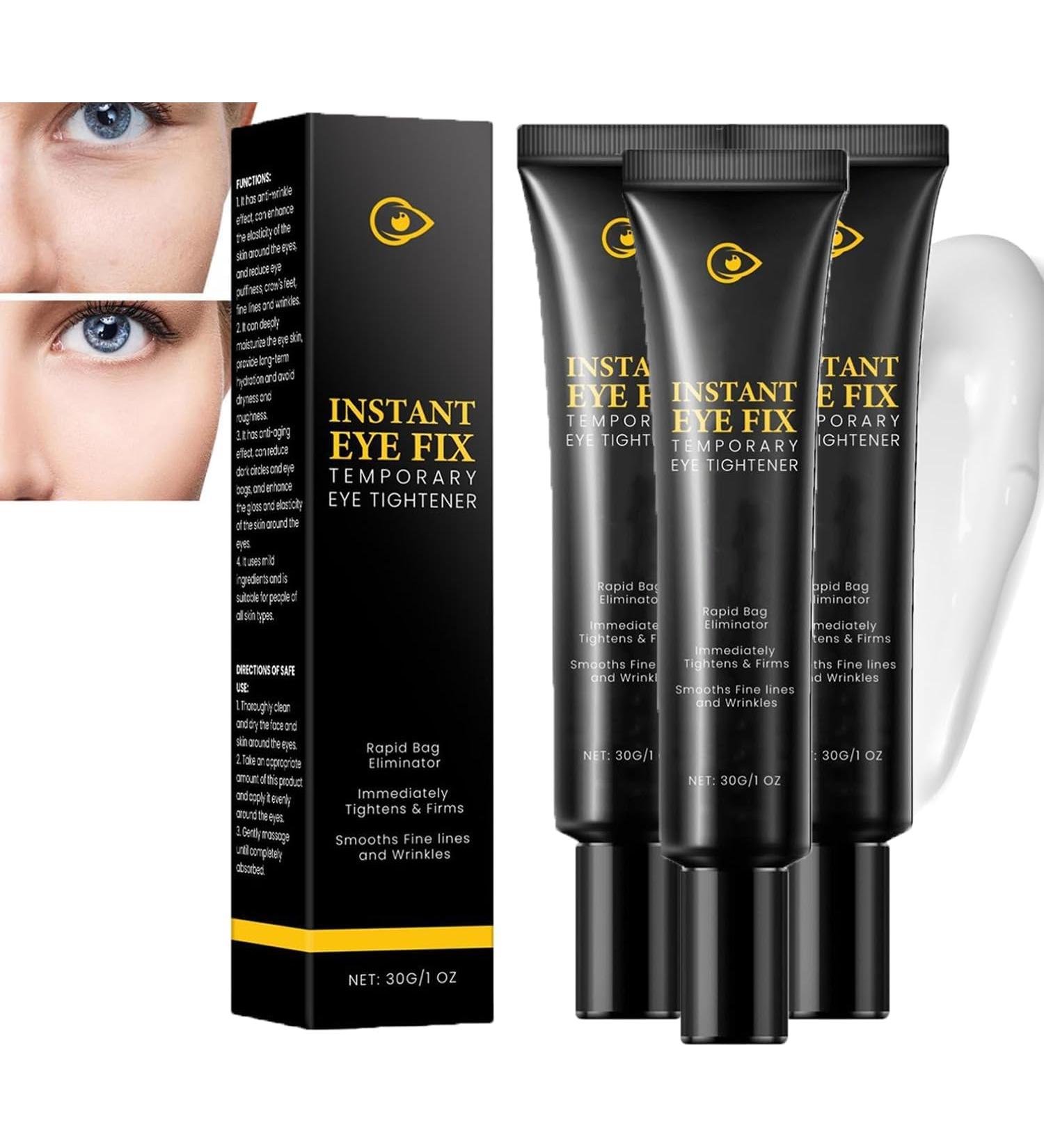 Instant Anti Dark Circles and Wrinkles Cream Instant Firming Eye Cream Temporary Instant Eye Tightener Eye Cream Anti Aging Eye Bag Temporary Tightener Moisturize Reduce Bags Under Eyes (3) - Buy Online on GoSupps.com