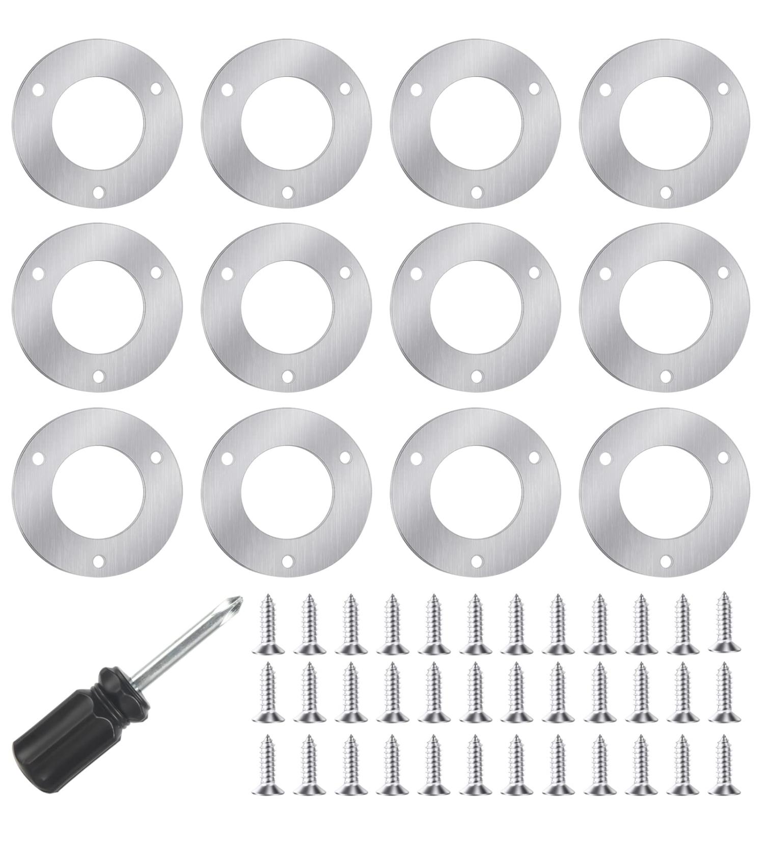 12PCS Bird Nest Box Protection Plates 32mm Wild Bird Boxes Garden Small Birds Metal Plate Birdhouses Bird Houses Robin Nest Box Sparrow Nest Box Owl Budgie Swift Stainless Steel Plate - Buy Online on GoSupps.com