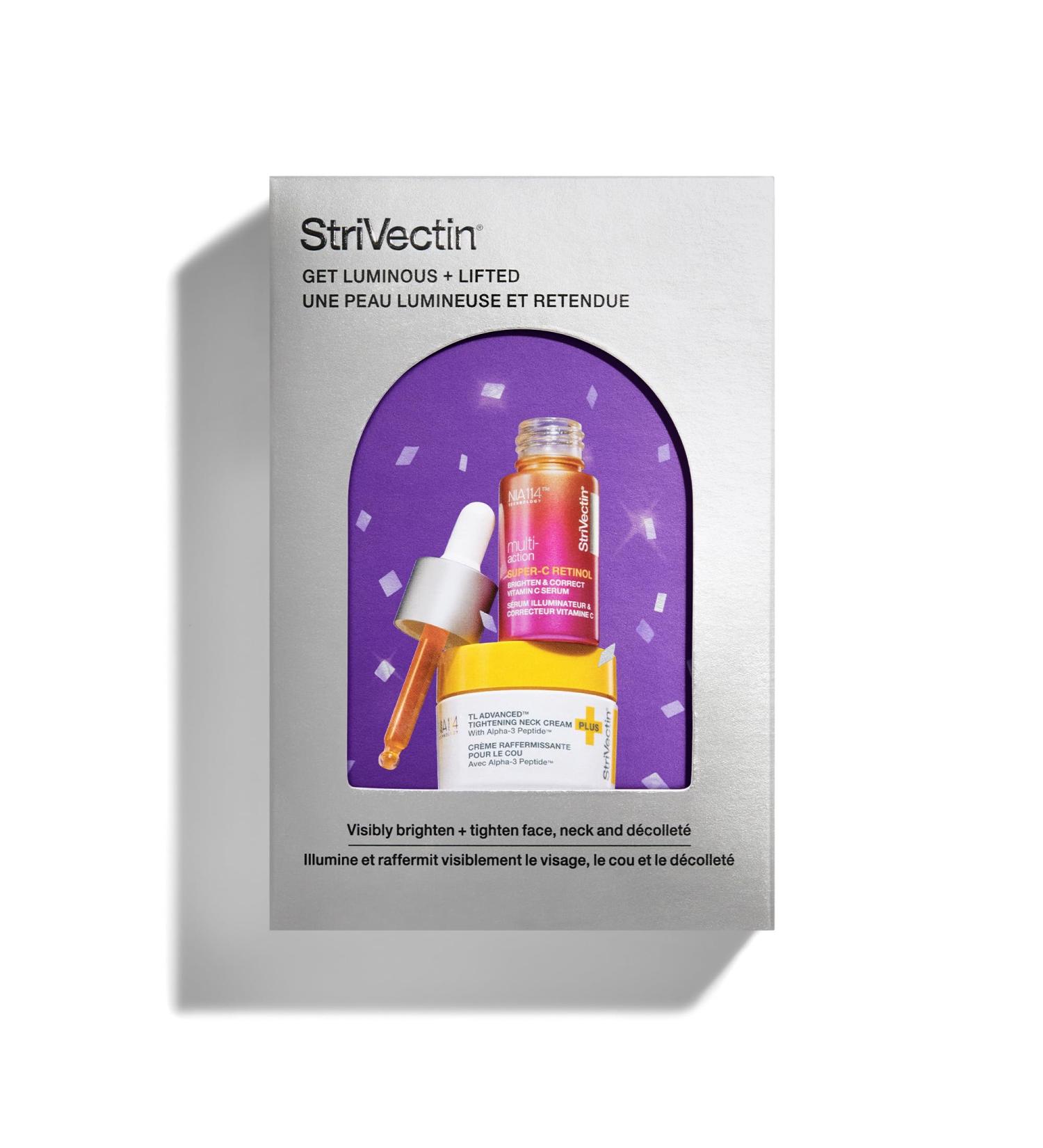 StriVectin Super C Retinol Vitamin C Serum & TL Neck Cream - Brighten & Correct 2 Piece Kit | International Shipping - Buy Online on GoSupps.com