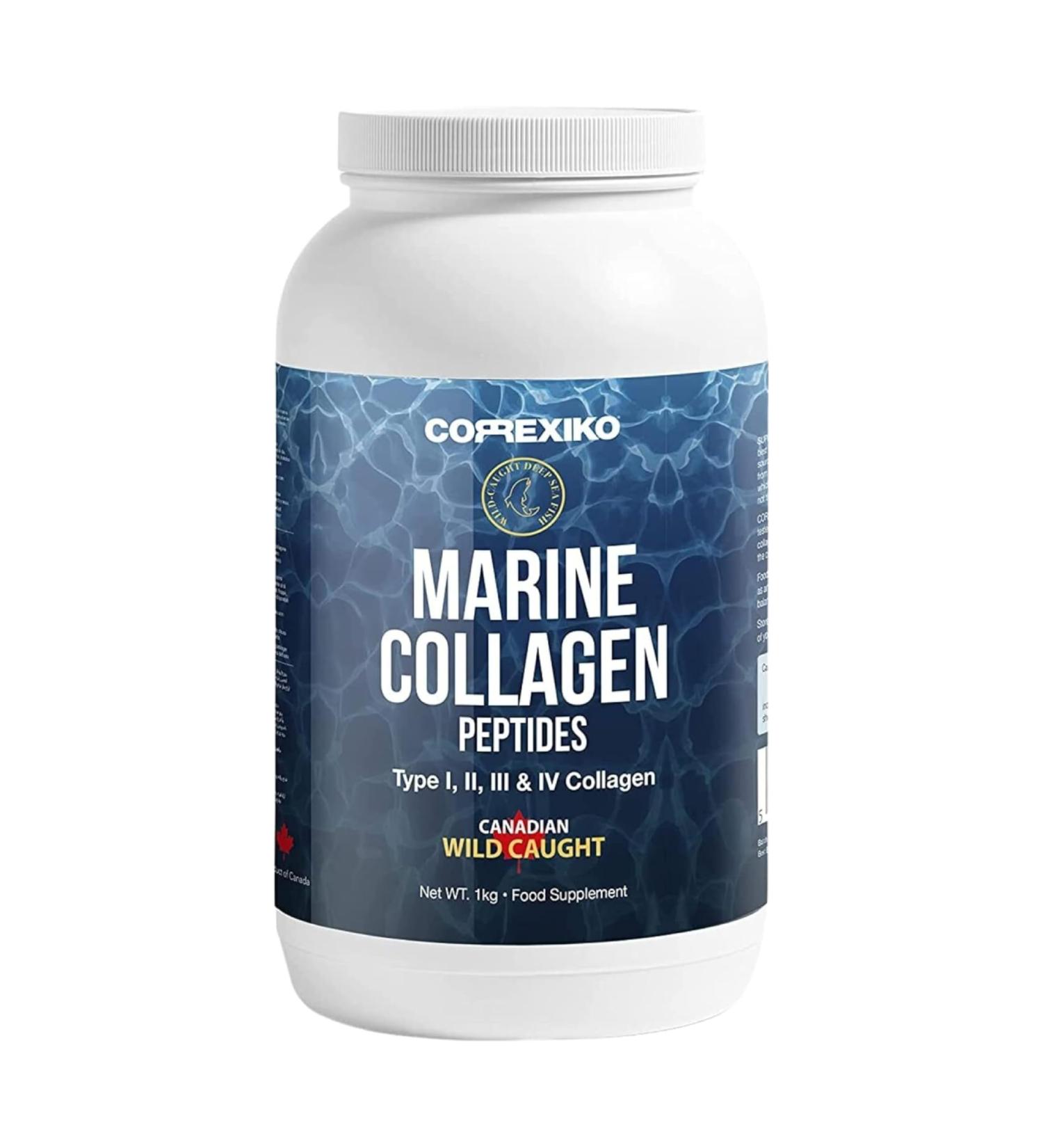 Hydrolyzed Marine Collagen Peptides Powder. Canadian Wild-Caught Fish Skin(Not Scales)-Colageno Hidrolizado en Polvo-Vital Protein Supplement for Skin Hair Joints and Digestion Marine Powder (1kg) 2.21 Pound (Pack of 1) - Buy Online on GoSupps.com