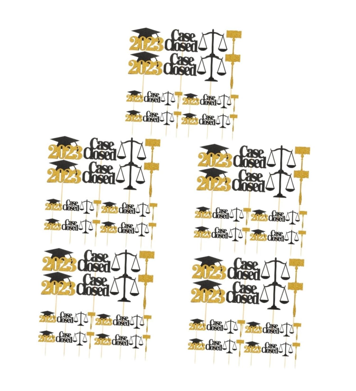 Abaodam 120 Pcs Graduation Season Cake Insert Graduation Cake Decorations Cupcake Toppers Grad Decorations Pro Plugger Class of 2022 Cake Topper Case Closed Cake Topper Cupcake Decors Wood - Buy Online on GoSupps.com