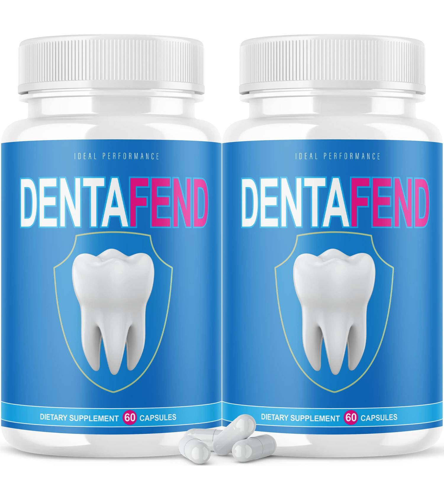 IDEAL PERFORMANCE (2 Pack) Dentafend for Teeth Supplement Dentafend Pill for Teeth (120 Capsules)