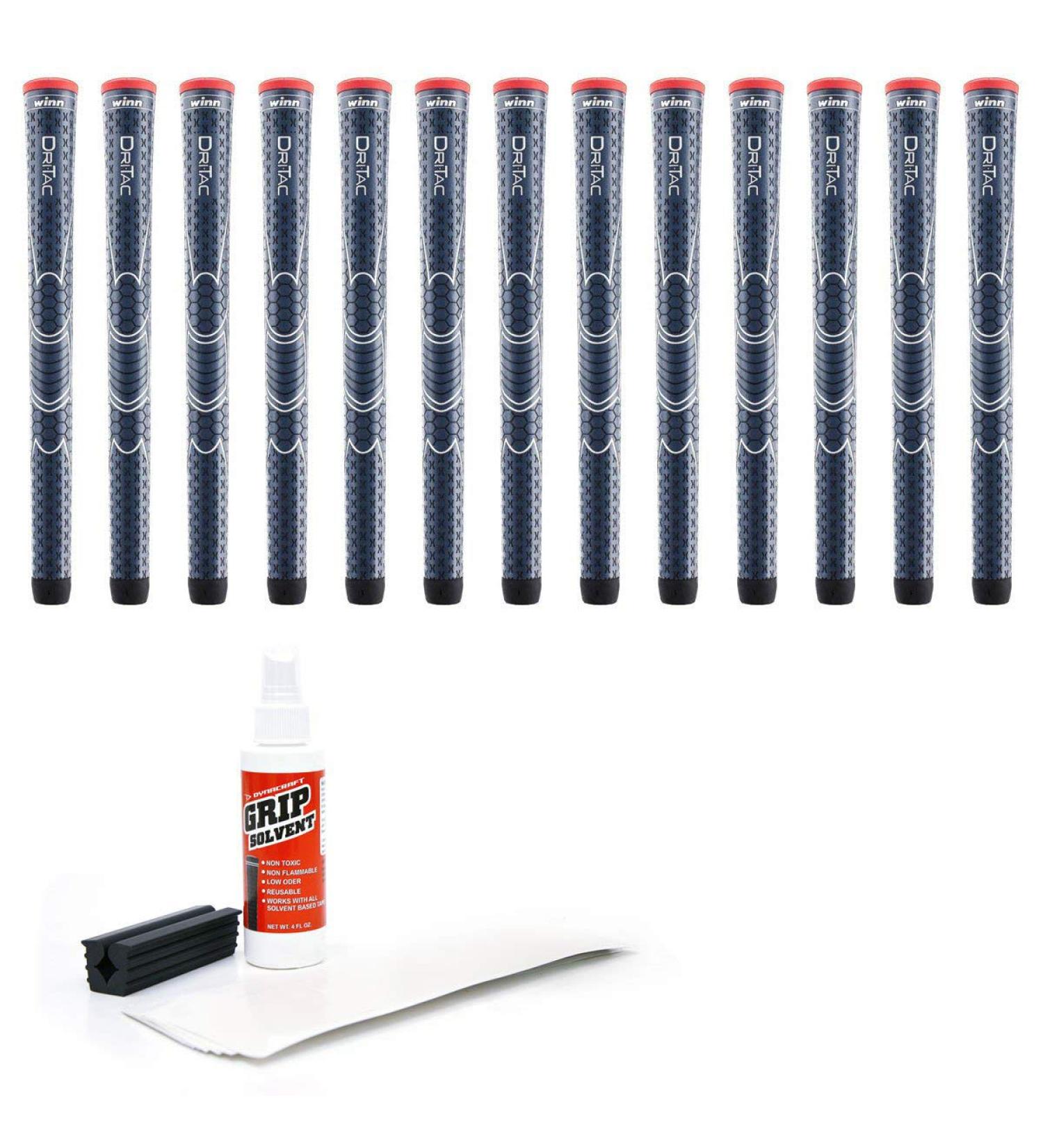 Winn Dri-Tac Standard Grip Kit (13-Piece) Navy Blue