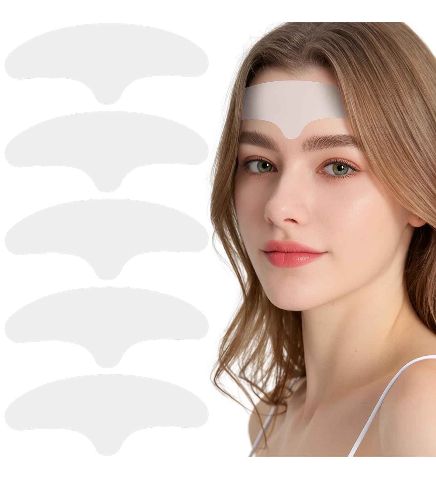 Floverkity 5 PCS Silicone Forehead Wrinkle Patches Reusable Anti-Aging Pads for Smoother Firmer Skin - Buy Online on GoSupps.com