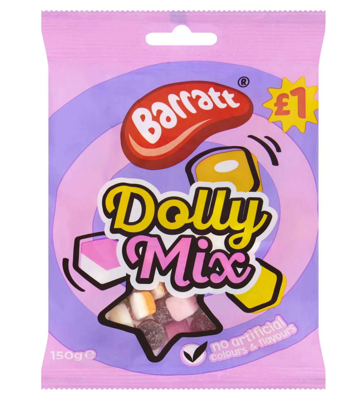 Barratts Sweets 12 Bags (Barrats Dolly Mixture 12 x150g)