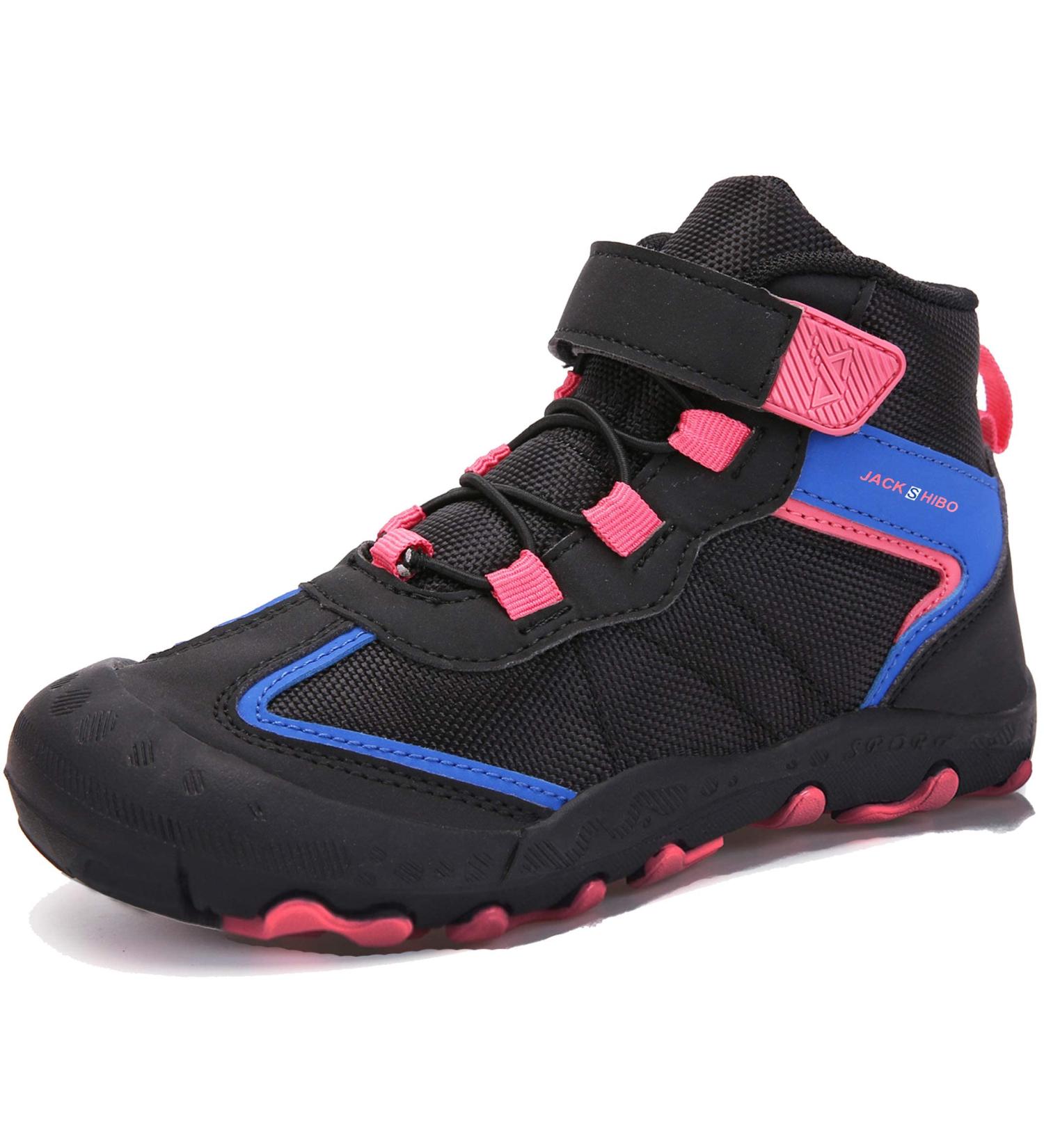Buy SUYSTEX Children's Hiking Shoes | Quick Release | Boys & Girls | EU Sizes 24-35 | Black & Pink - Buy Online on GoSupps.com