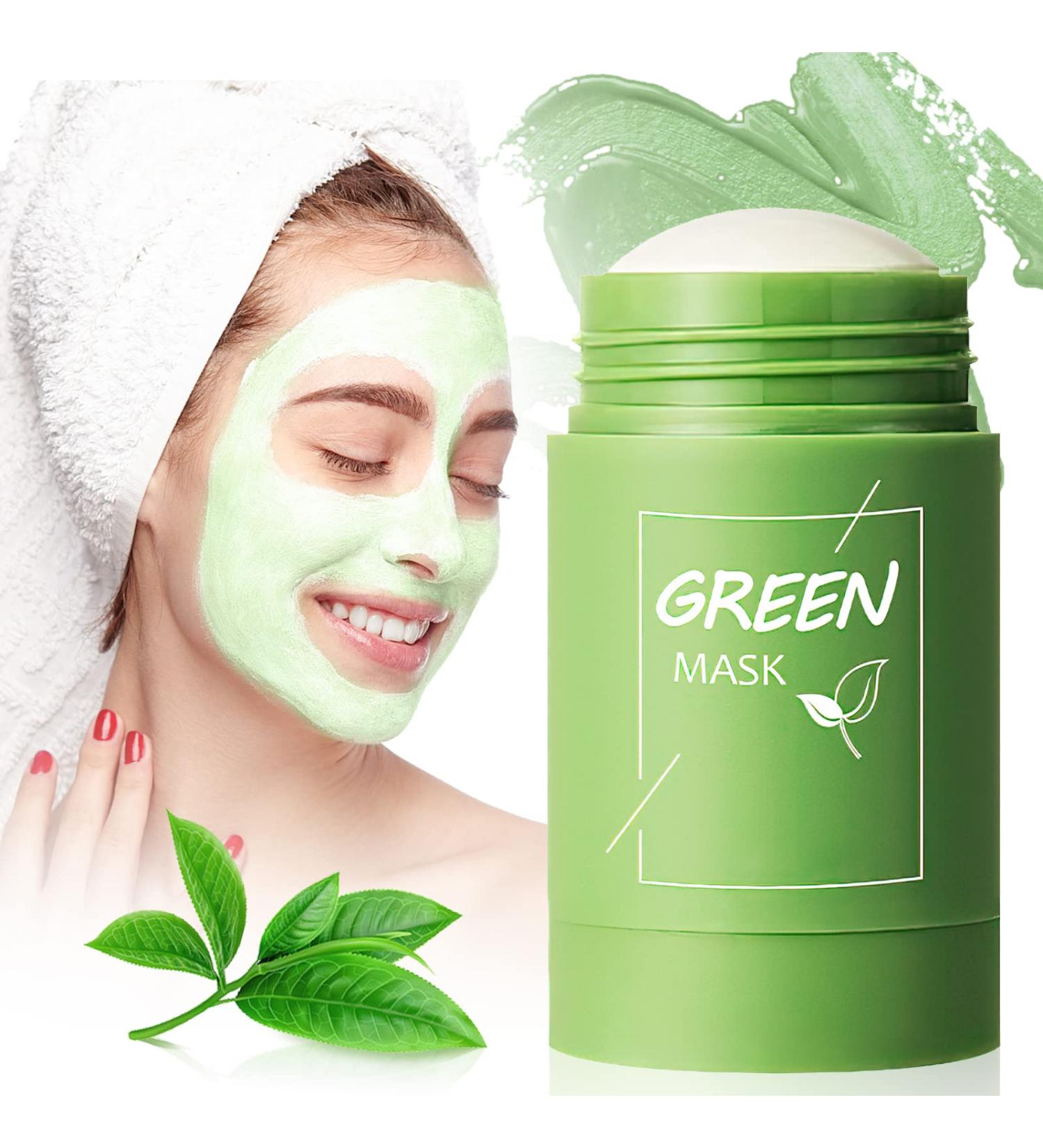 Ursoulney Green Tea Mask Stick for Face - Blackhead Remover & Purifying Clay Mask for All Skin Types | Deep Pore Cleansing & Oil Control | Skin Care Treatment for Women & Men - Buy Online on GoSupps.com