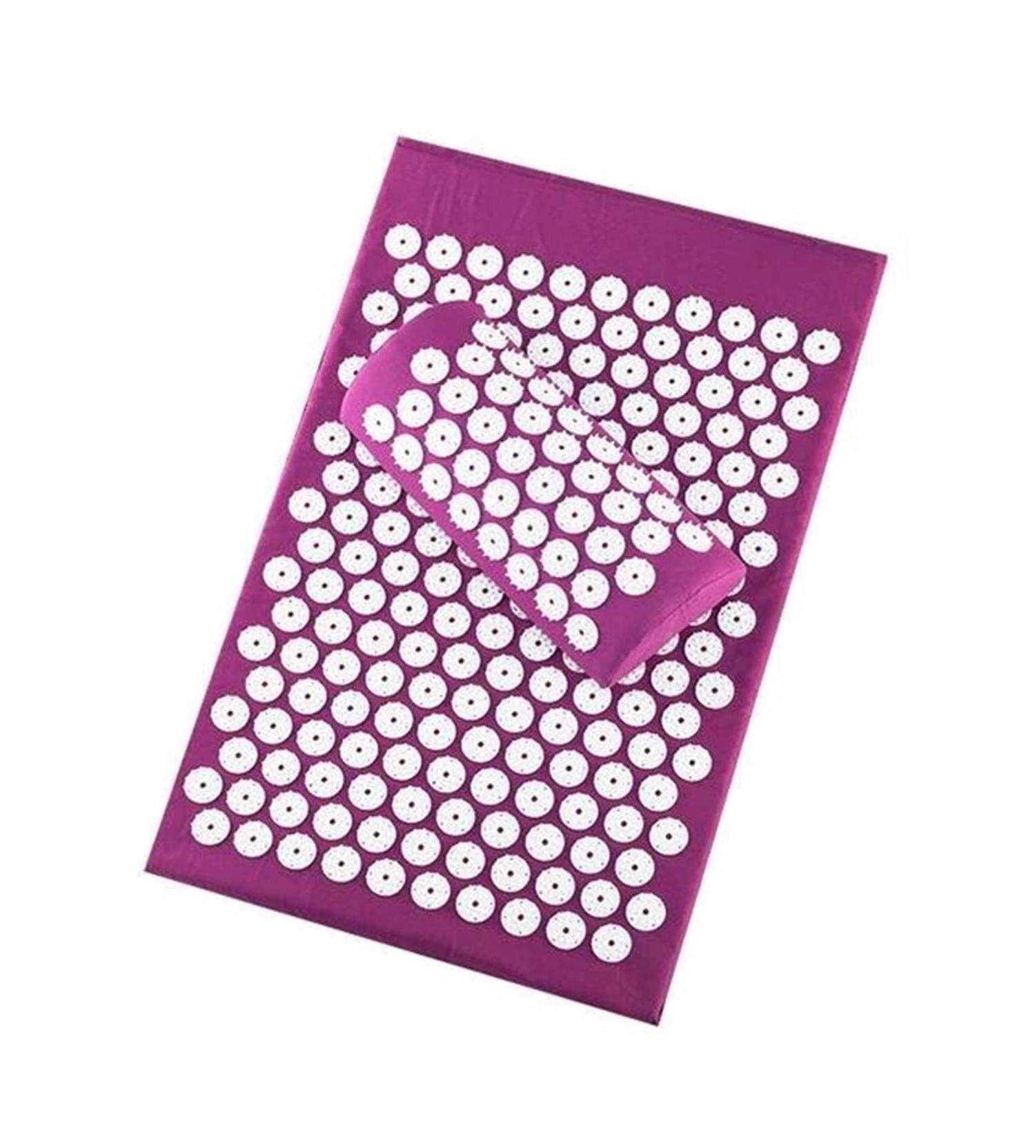 Dunlap Massage Cushion - Acupressure Massage Mat with Pillow for Back Pain Relief | International Shipping Available - Buy Online on GoSupps.com