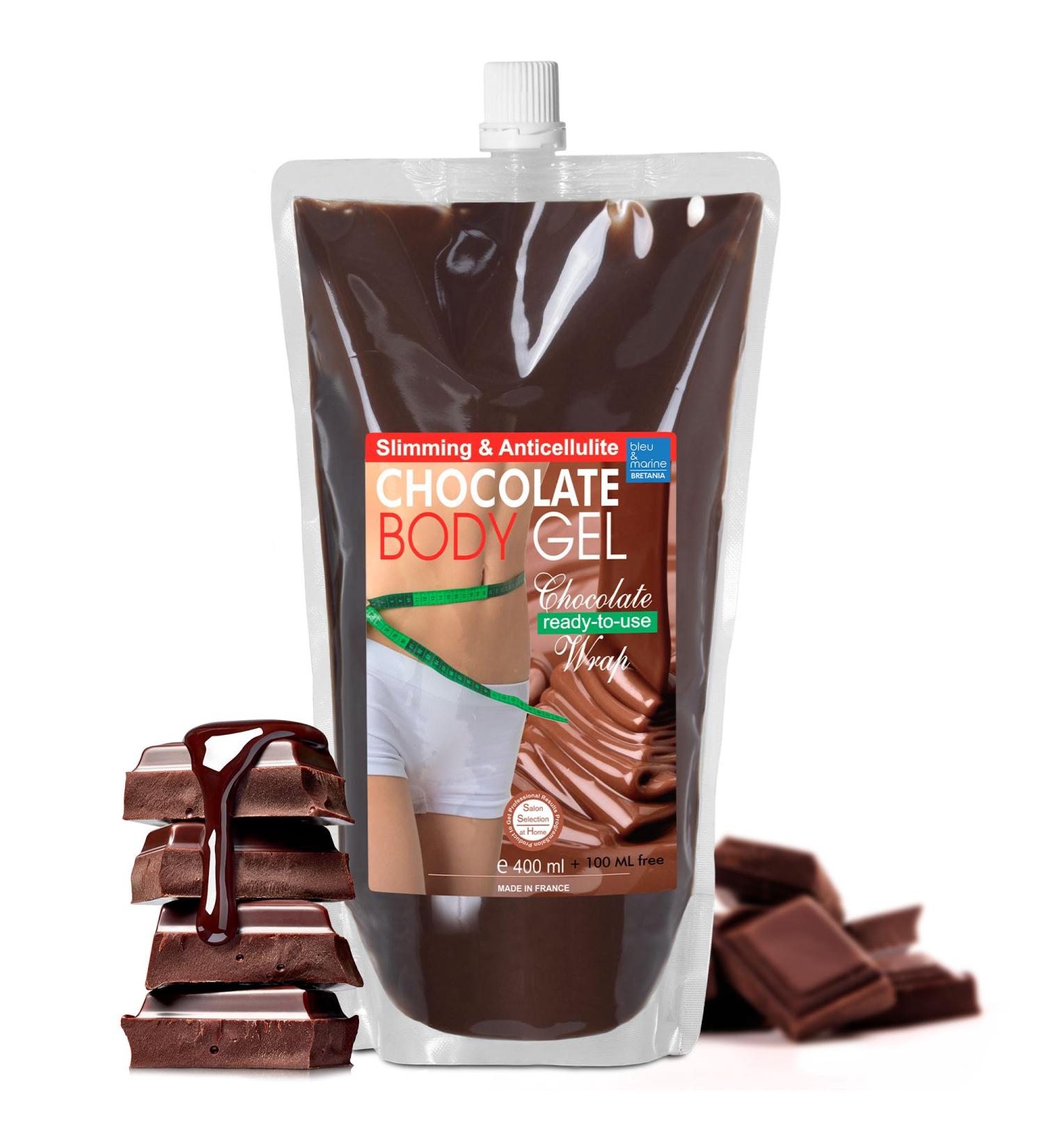 Chocolate Gel 500 ML Slimming Wrap Anti-cellulite Massage Gel Fat Burner Relaxing - Buy Online on GoSupps.com