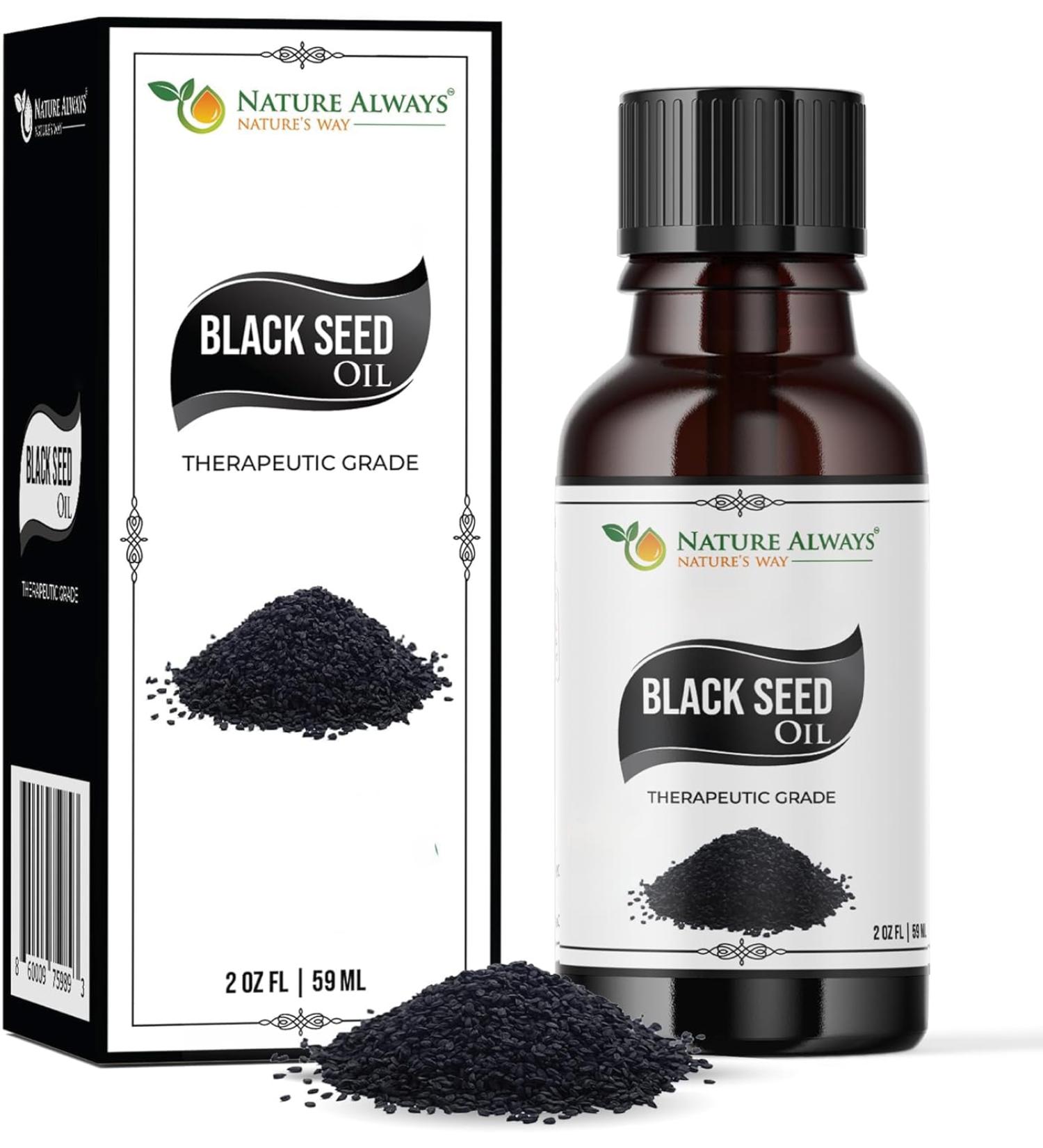 Black Seed Essential Oil - Non-GMO Verified - Ideal for Skincare, Hair Care - Aromatherapy Diffuser - Massage and Relaxation Oil - Earthy, Spicy & Peppery Aroma - 2 FL Oz with Dropper Black Seed 2 Fl Oz (Pack of 1) - Buy Online on GoSupps.com