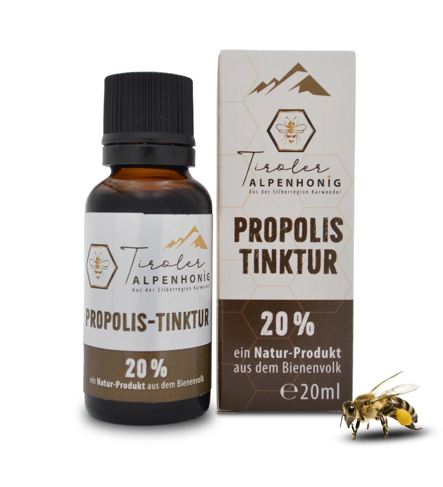 Propolis Drops with Alpine Honey from Tyrol - 20 ml - Natural propolis tincture with 20% propolis extract - Sol - Buy Online on GoSupps.com