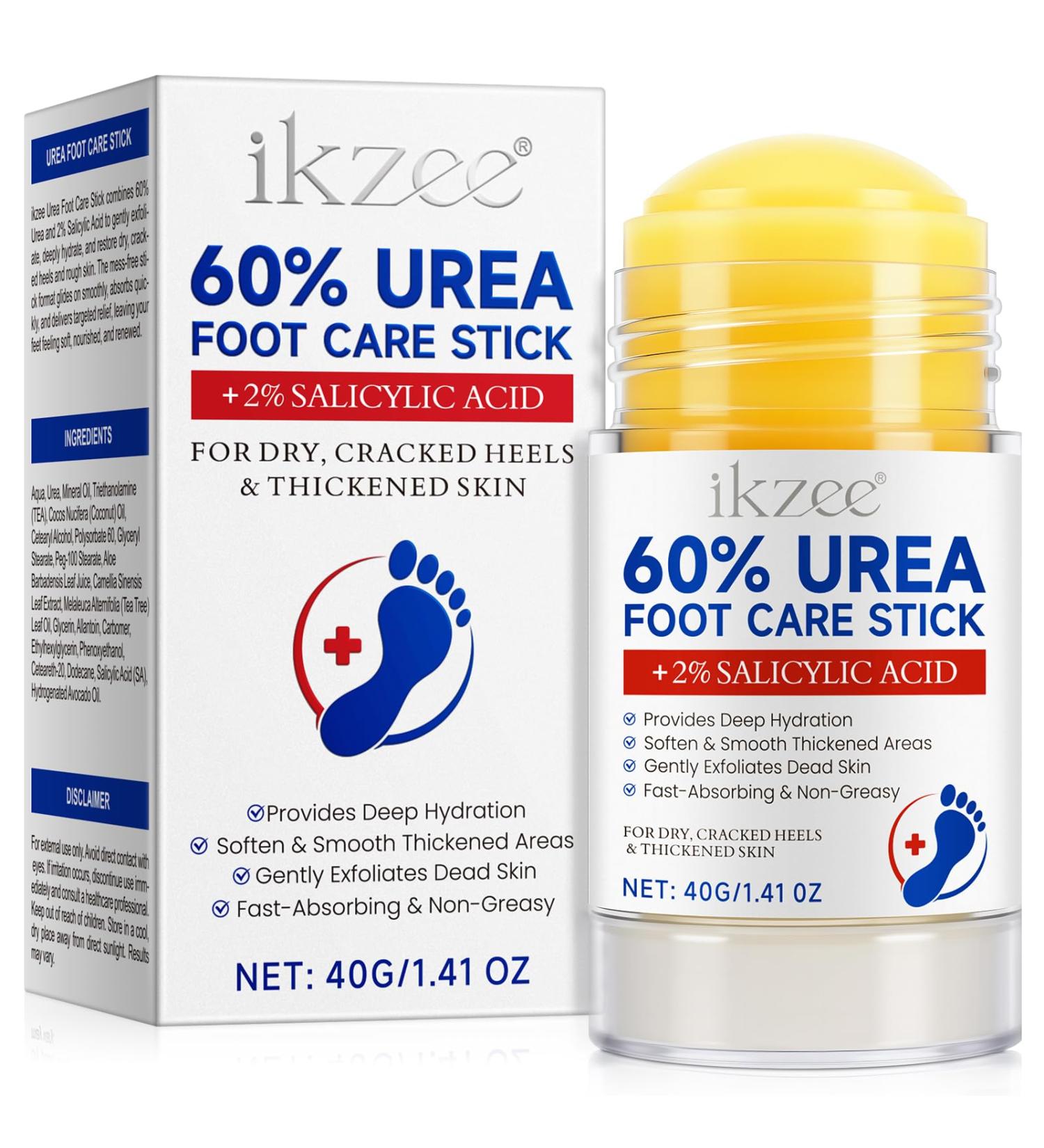 Cr me d'ur e 60 % pour les pieds - Soin intensif pour les talons craquel s et les peaux s ches - Cr me r paratrice avec 2 % d'acide salicylique 40 g (Lot de 1) - Buy Online on GoSupps.com