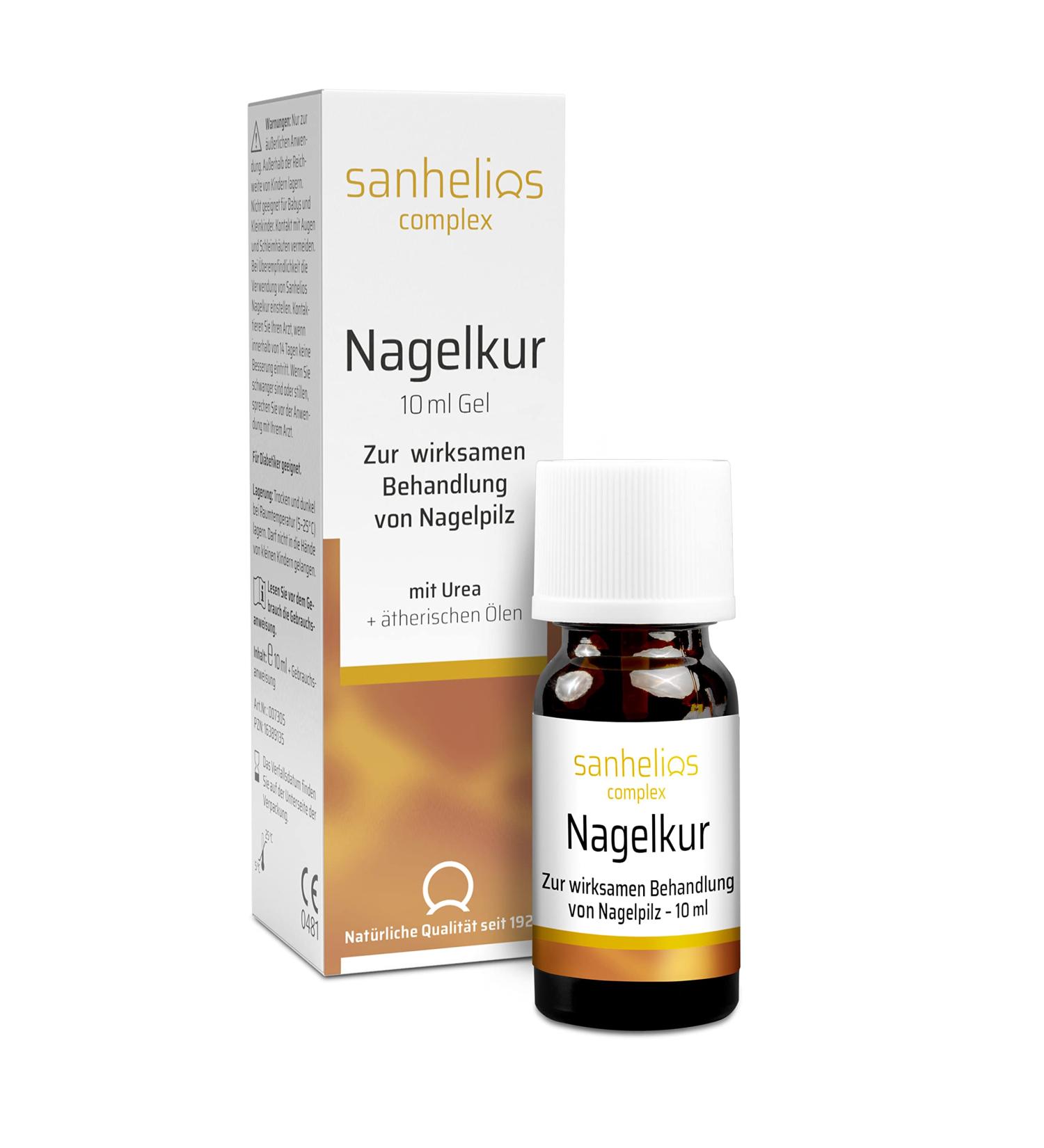 Sanhelios Nagelkur 10 ml - Effective Nail Fungus Treatment | Easy Application with Essential Oils | 1 Pack - Buy Online on GoSupps.com