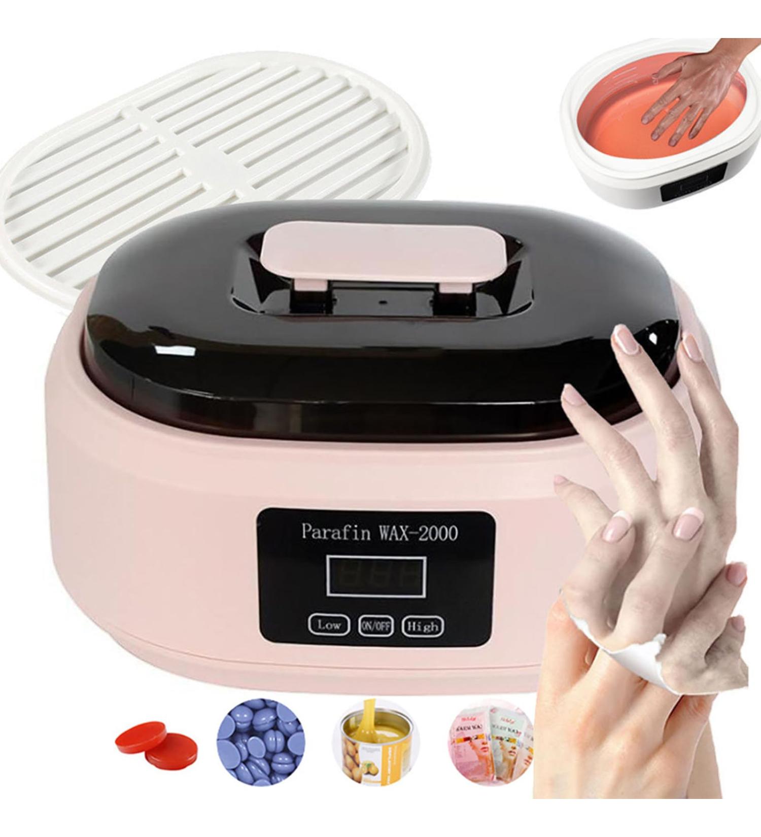 Paraffin Wax Bath for Hands and Feet 200W Paraffin Wax Heater 2 Speed Temperature Control 3.4L Capacity Moisturise and Renew The Skin and Fatigue Relief for Home Use Beauty Salon Pink - Buy Online on GoSupps.com
