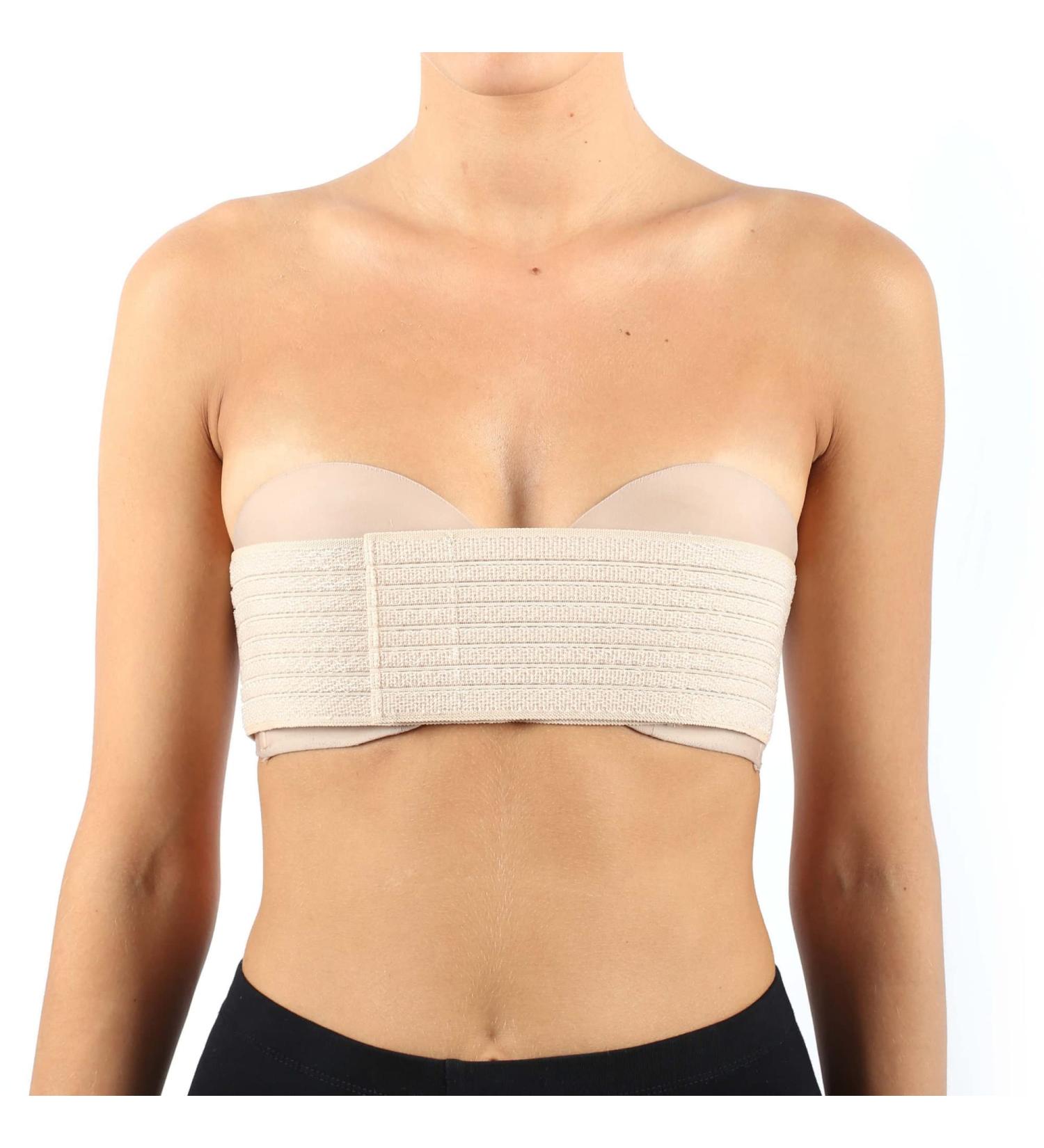 Breast Implant Stabilizer Band - Post Surgery Compression Support Strap | Chest Belt for Augmentation, Reduction, Lift | Beige - Buy Online on GoSupps.com