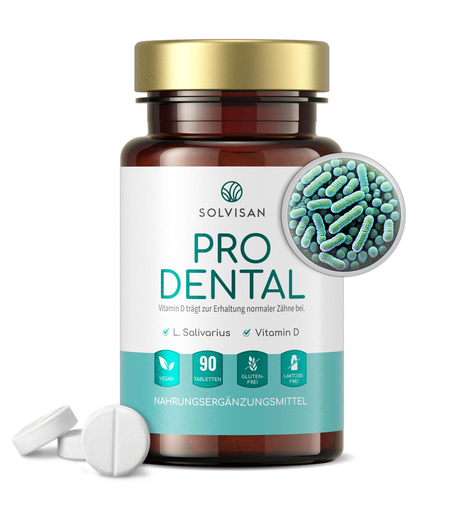 PRO DENTAL* with Lactobacillus Salivarius - 3-Month Supply for Bad Breath - Refreshing Orange Flavor & Vitamin D3 - Shop Now! - Buy Online on GoSupps.com