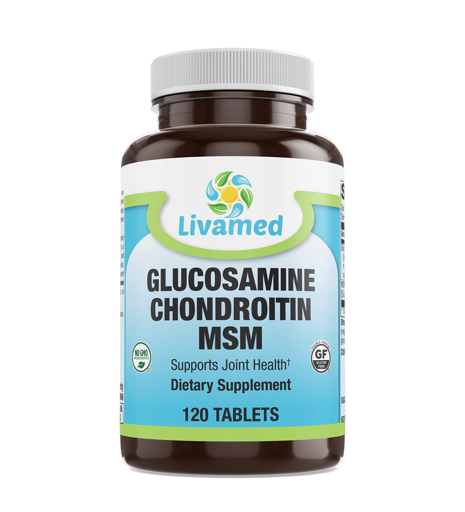 Glucosamine Chondroitin MSM Complete Complex Joint Support Supplements for Knees Back HIPS & Inflammation - Mobility Health Supplement for Pain Aches Soreness & Inflammation - 120 Tablets - Buy Online on GoSupps.com
