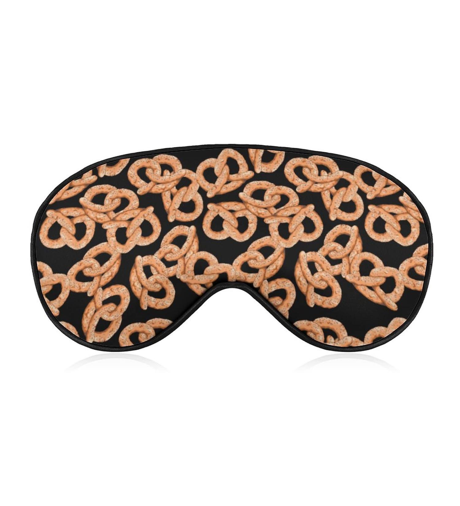 Fresh Pretzel Sleep Mask for Women | Adjustable Eye Shades with Elastic Strap for Ultimate Comfort - Buy Online on GoSupps.com