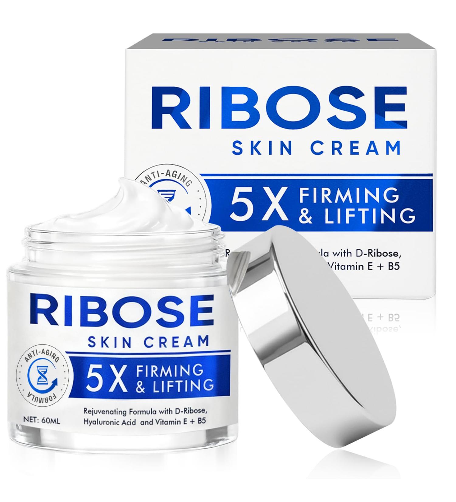 ALFREVER D-Ribose Cream Anti-Aging Moisturizing Cream Deep Hydration & Skin Firming for All Skin Types Collagen & Elastin Support Smooth Fine Lines & Wrinkles - Buy Online on GoSupps.com