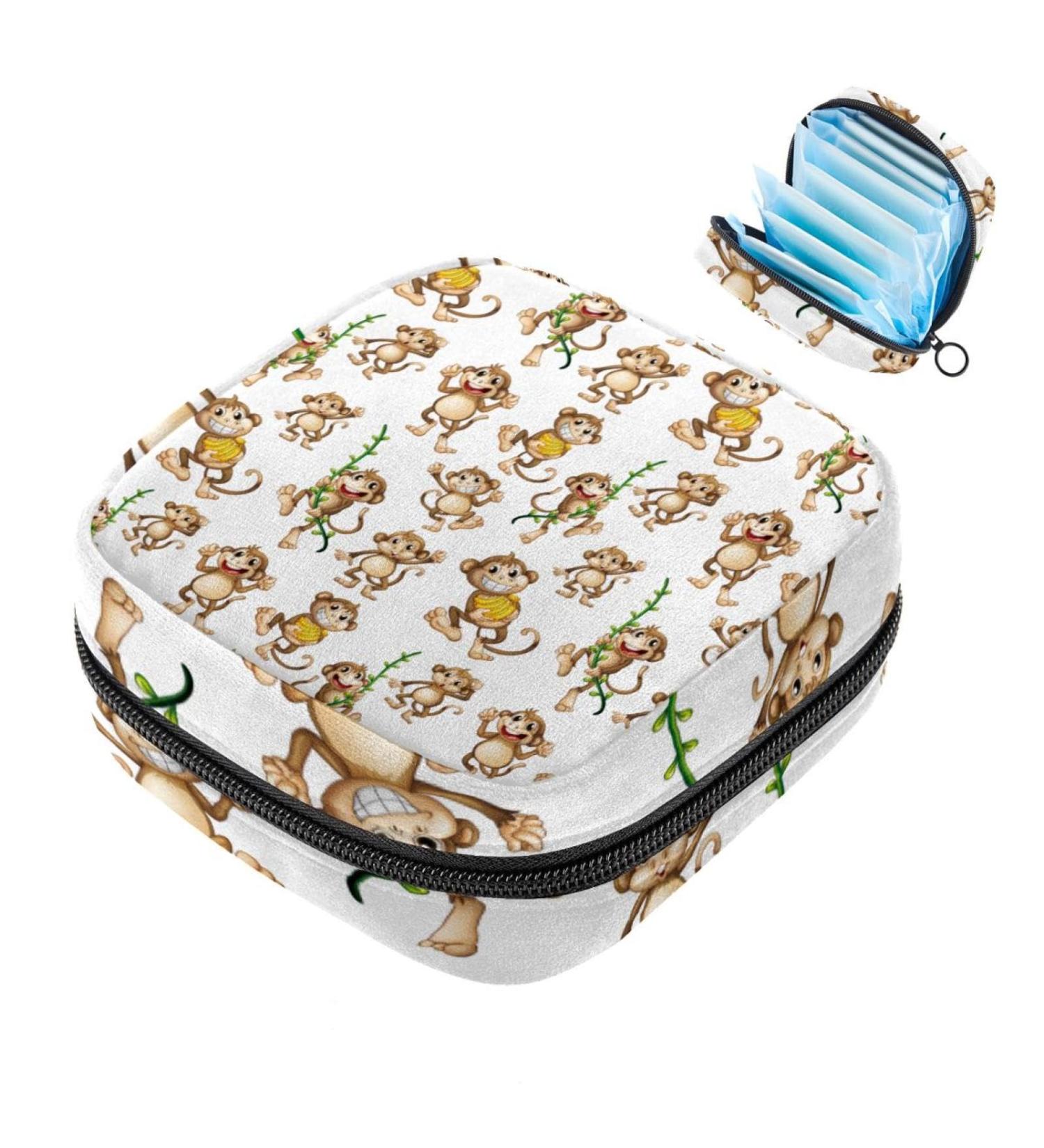 Portable Women's Food Bags & Menstrual Cup Bags - Perfect for Teen Girls | Happy Money Game Pattern - Buy Online on GoSupps.com