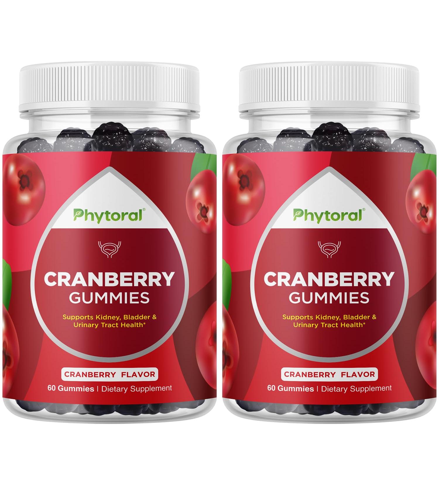 Extra Strength Cranberry Supplement Gummies for Women - Cranberry Gummies for Urinary Tract Health Kidney and Bladder Support - Herbal Supplements for Urinary Tract Health for Women - 2 Pack - Buy Online on GoSupps.com