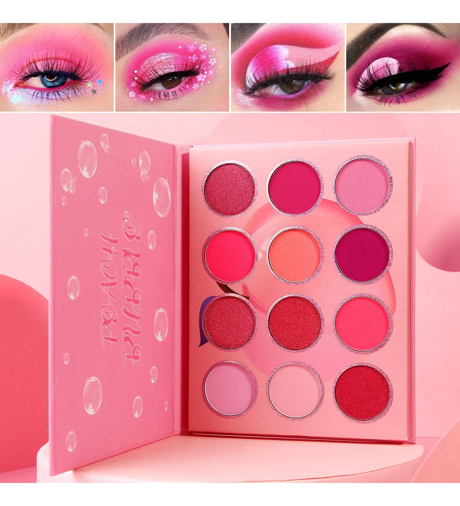 Rosa Eyeshadow Palette - Highly Pigmented Purple & Pink Makeup | Blendable Matte & Shimmer Shades for Women & Girls - Buy Online on GoSupps.com