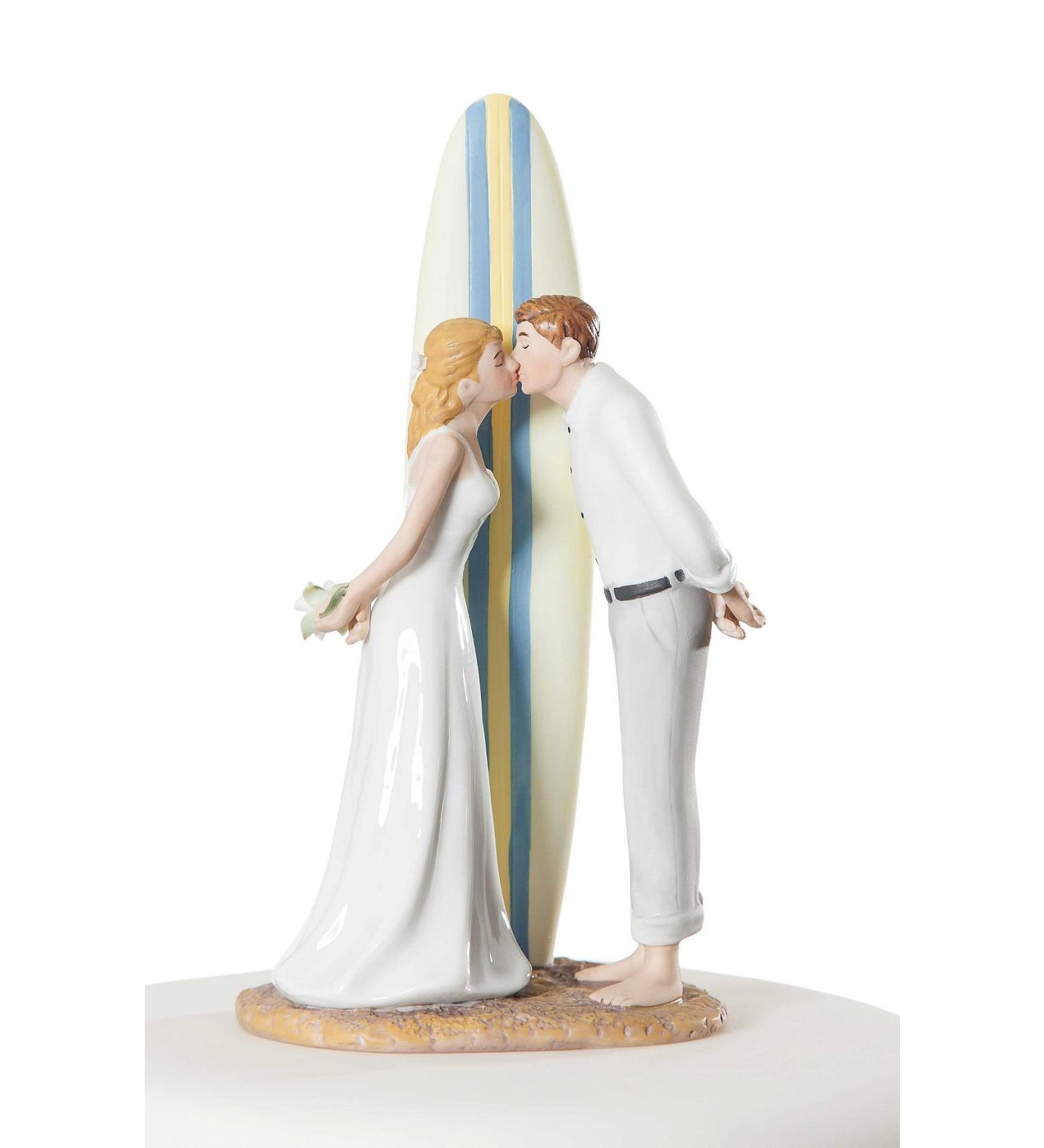 Wedding Collectibles "Summer Lovin" Surfer Wedding Cake Topper Summer Lovin Surfer Beach Wedding Cake Topper - Buy Online on GoSupps.com