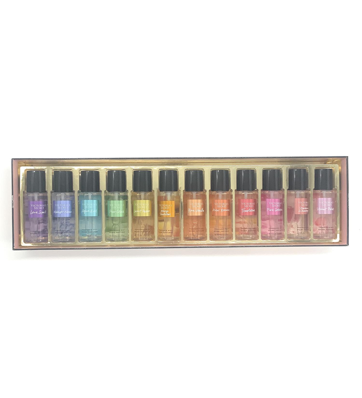 Victoria's Secret Ultimate Fragrance Exploration Body Mist Set 0.21 Fl Oz (Pack of 12) Total - 2.5 Fl oz