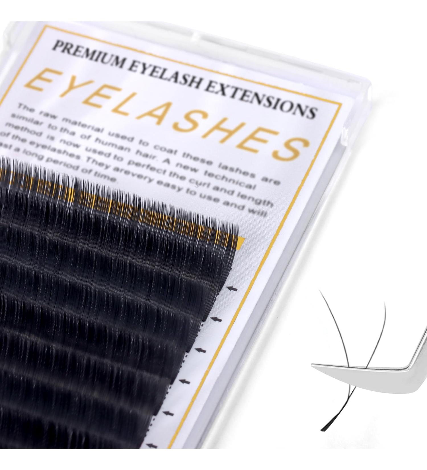 Premium 2D Curl Eyelash Extensions 8-15mm Mix | Individual Silk & Volume Lash Supplies - Buy Online on GoSupps.com