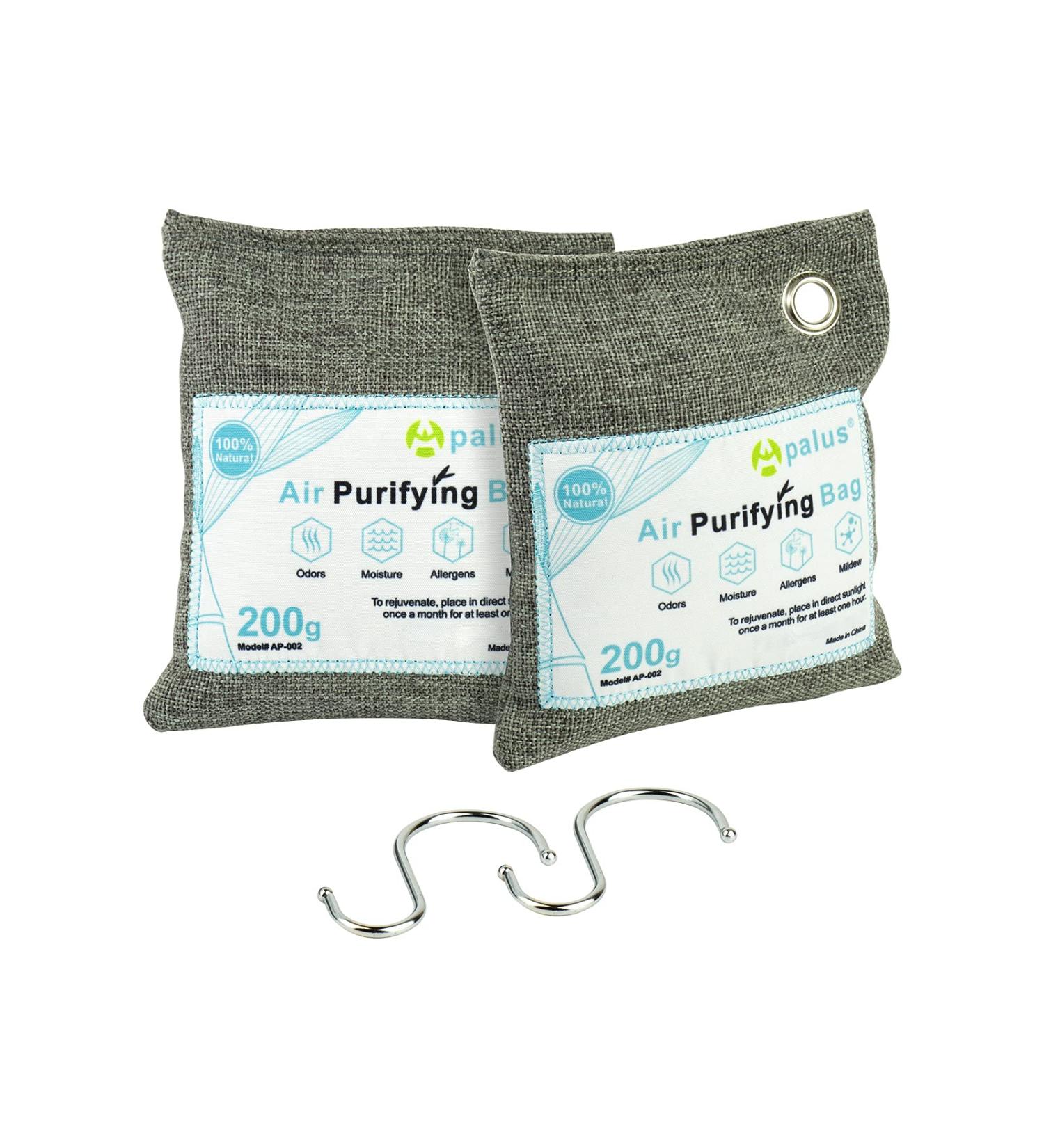 Apalus Bamboo Activated Carbon Air Fresheners for Kitchen Cabinets - 2 Pack Moisture Protection & Dehumidification - Buy Online on GoSupps.com