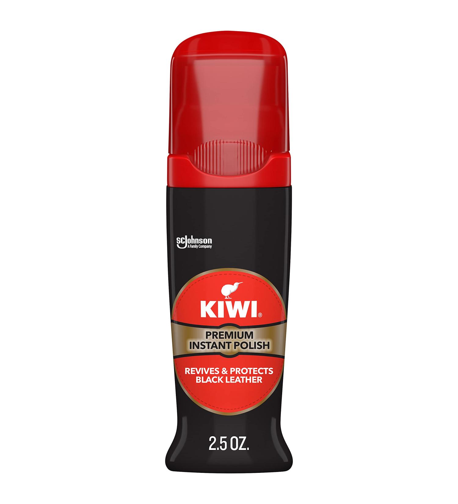 KIWI Color Shine Liquid Polish Black 2.5 FL. OZ. - Professional Grade Shoe Polish - 2.5 Ounce Bottle - Buy Online on GoSupps.com