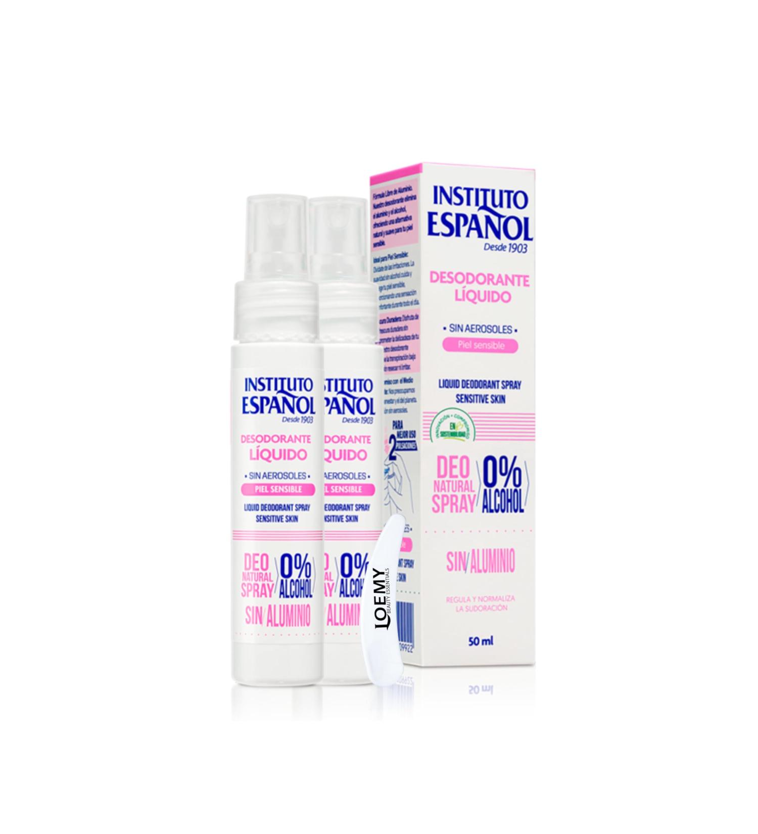  Instituto Espa ol Instituto Espa ol Hyperperspiration Active Sensitive Deodorant Anti-perspirant Armpit Sweating Effective Against Perspiration and Odours Aluminium Free Pack of 2 x 50 ml - Buy Online on GoSupps.com