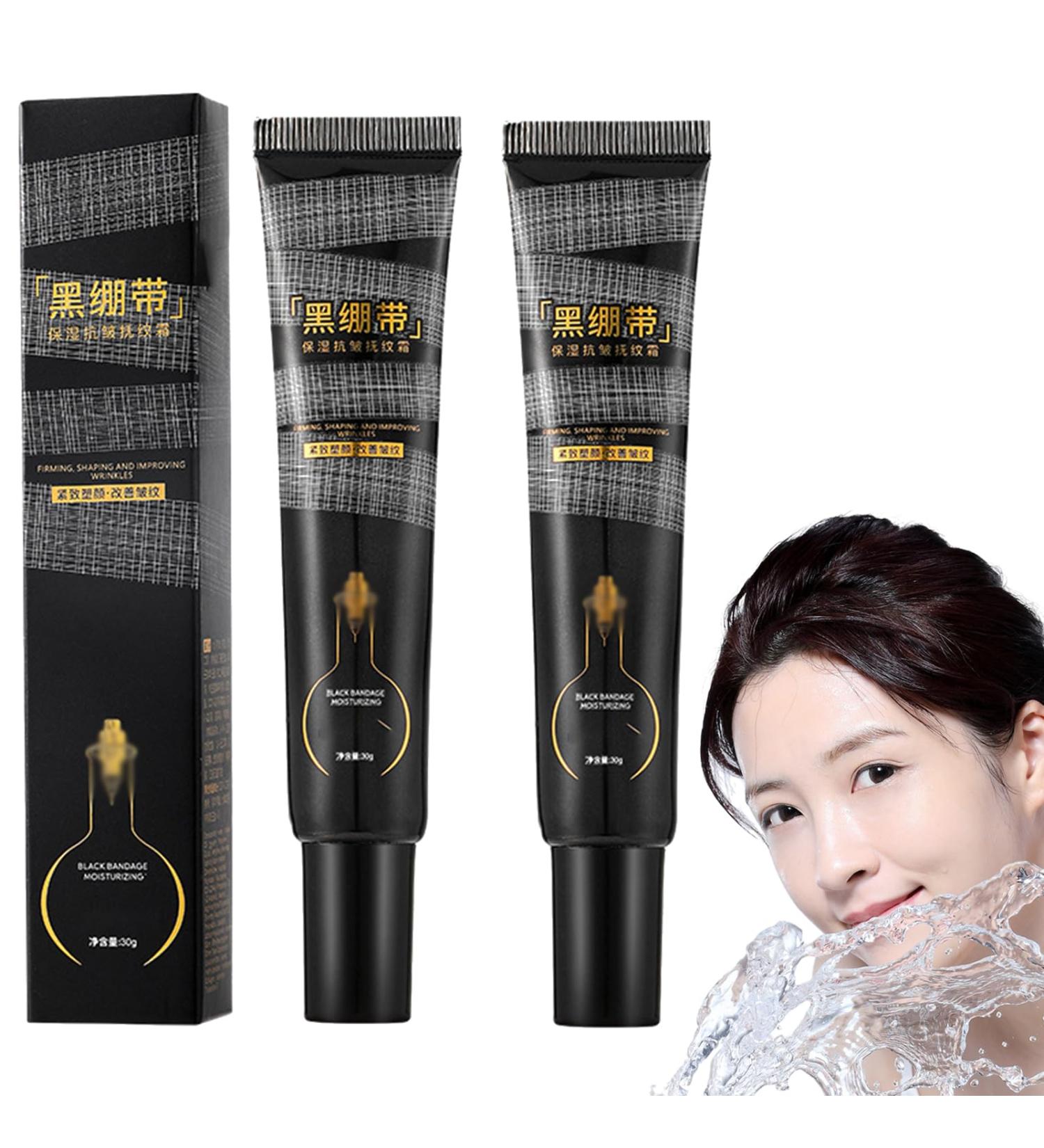 Anti-Wrinkle Firming Black Bandage Cream Black Bandage Hyaluronic Acid Active Peptide Anti-Wrinkle Cream Retinolcollagen Hyaluronic Acid Face Cream Black Bandage Anti-Wrinkle Face Essence (2PC) - Buy Online on GoSupps.com