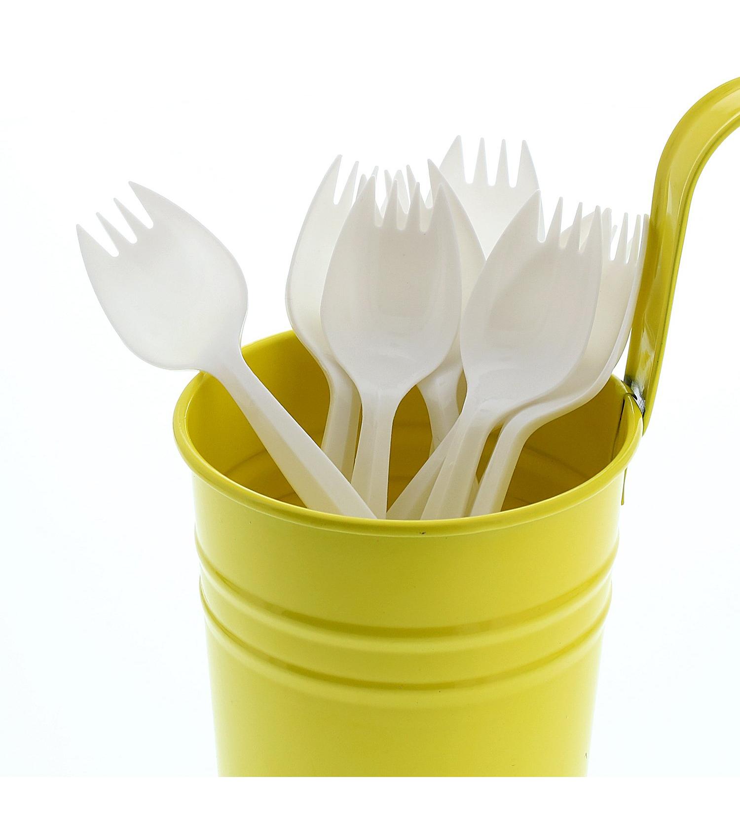 AmerCare Medium Weight White Polypropylene Sporks - Case of 1000 - Buy Online on GoSupps.com