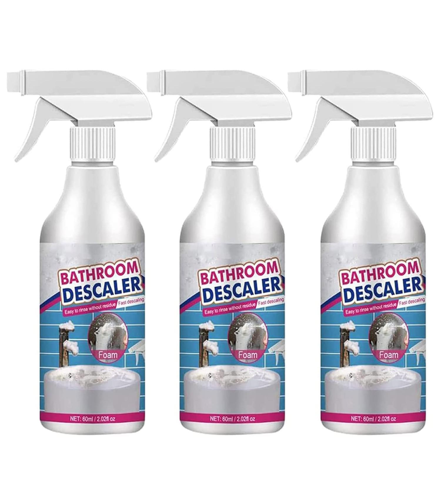 Stubborn Stains Cleaner Bathroom Descaler Spray Shower Cleaner Spray Bathroom Descaler Cleaner Bubble Cleaner All Purpose Stain Remover 3PCS - Buy Online on GoSupps.com