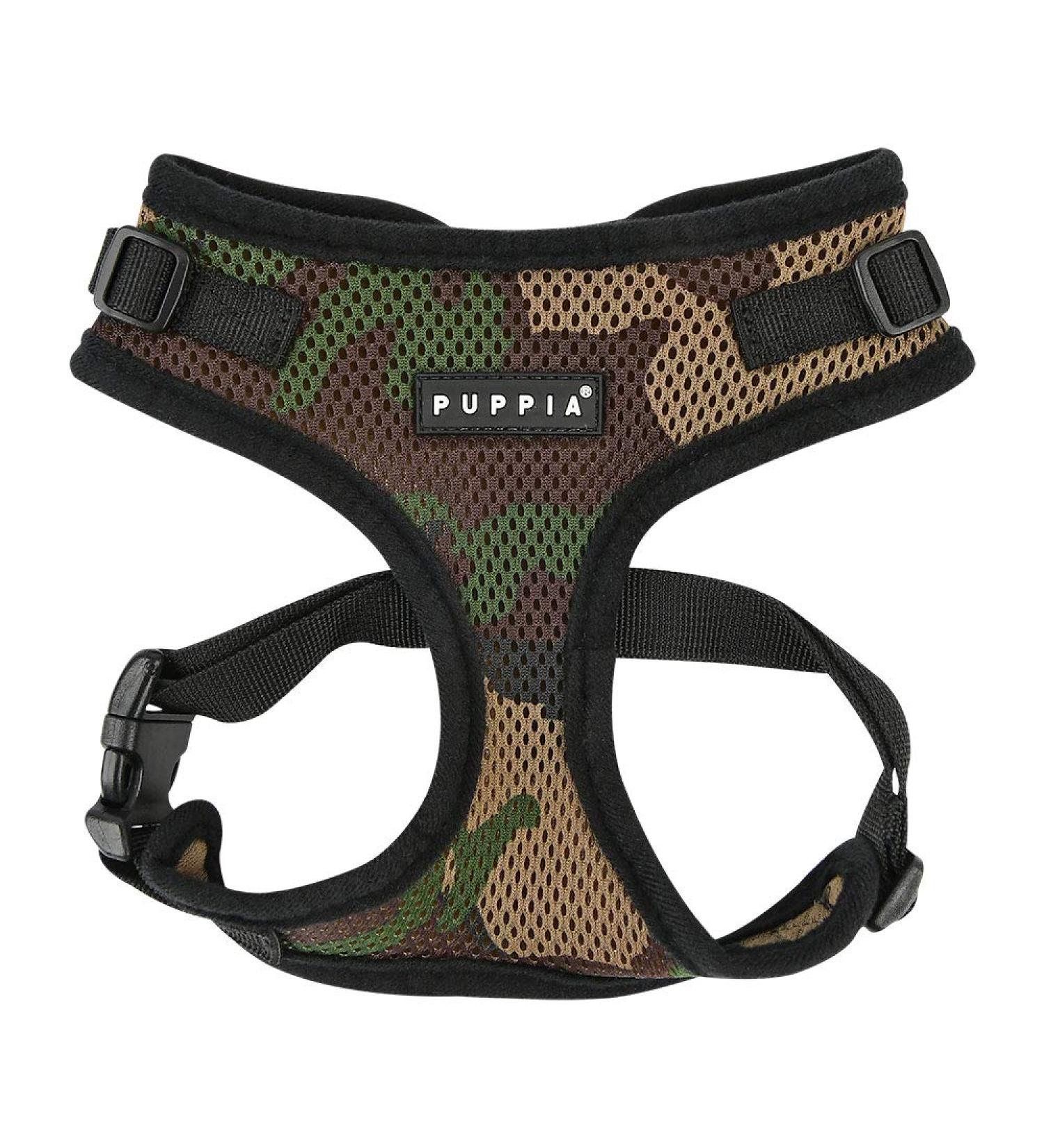 Puppia Ritefit Dog Harness for Small to Medium Dogs | Adjustable Soft & Versatile | Camouflage Design | Puppy Dish & Anti-Tanning Tableware - Buy Online on GoSupps.com