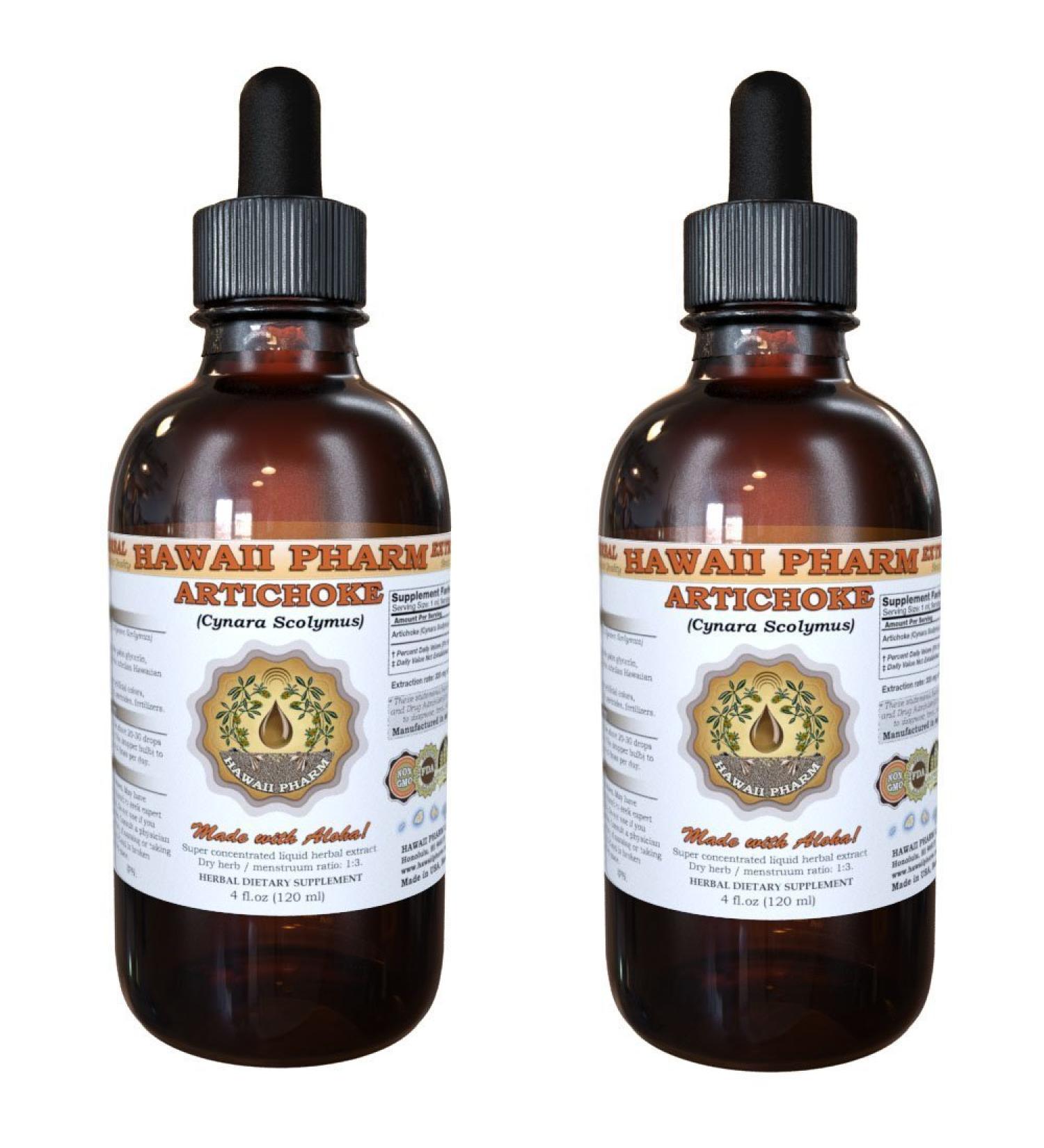 Artichoke Liquid Extract Organic Artichoke (Cynara scolymus) Tincture Supplement 2x4 oz 4 Fl Oz (Pack of 2) - Buy Online on GoSupps.com